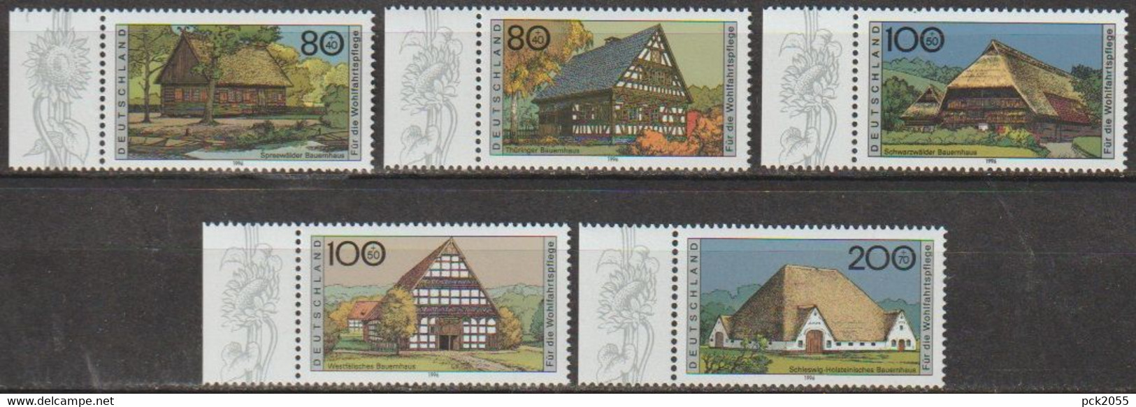 BRD 1996 MiNr.1883 - 1887 ** Postfrisch Bauernhäuser In Deutschland (d6886)günstige Versandkosten - Unused Stamps