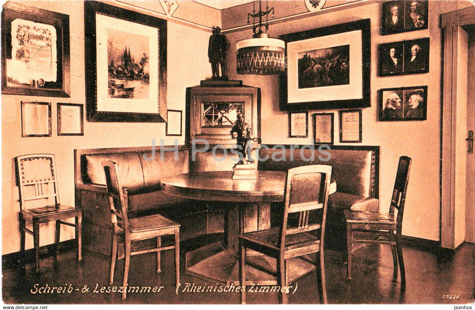 Schreib Lesezimmer - Sondershausen - Erholungsheim Des Techniker Verbandes - Old Postcard - 1913 - Germany - Used - Sondershausen