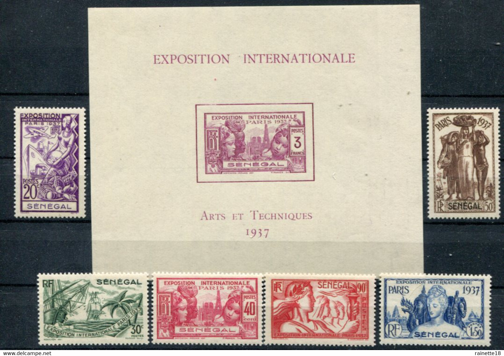 Sénégal       138/143 ** + BF N° 1 ** - Unused Stamps