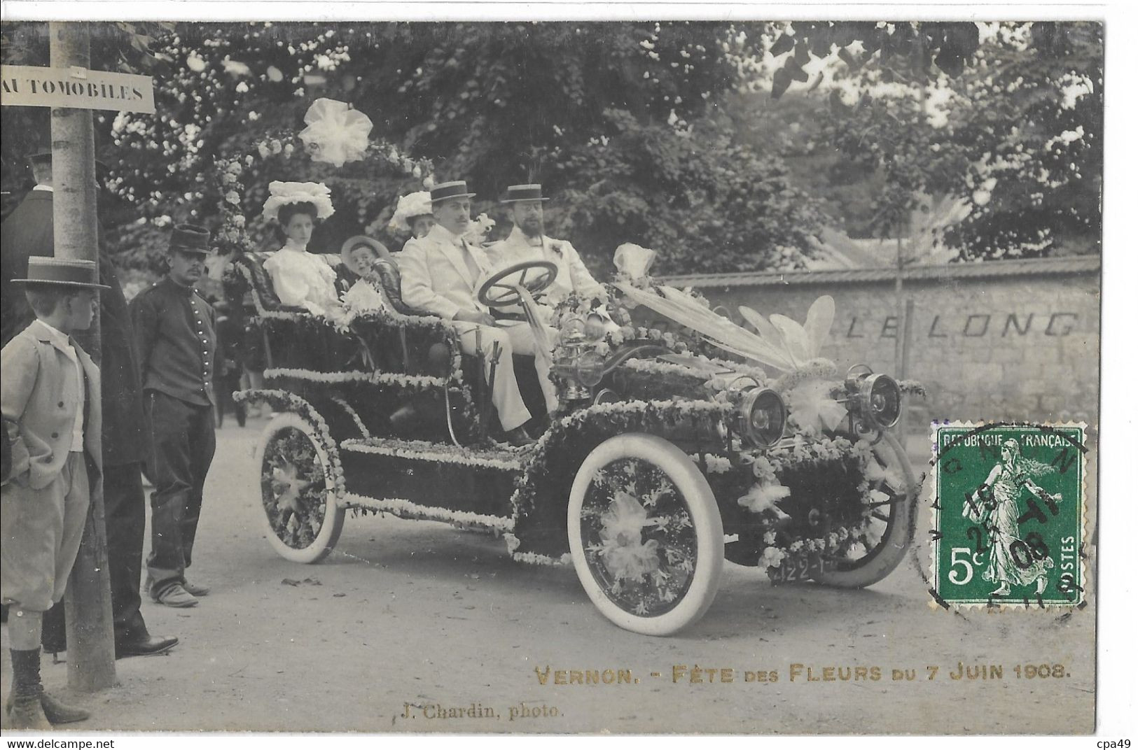 27   VERNON  FETE  DES  FLEURS  DU  7  JUIN  1908 - Vernon