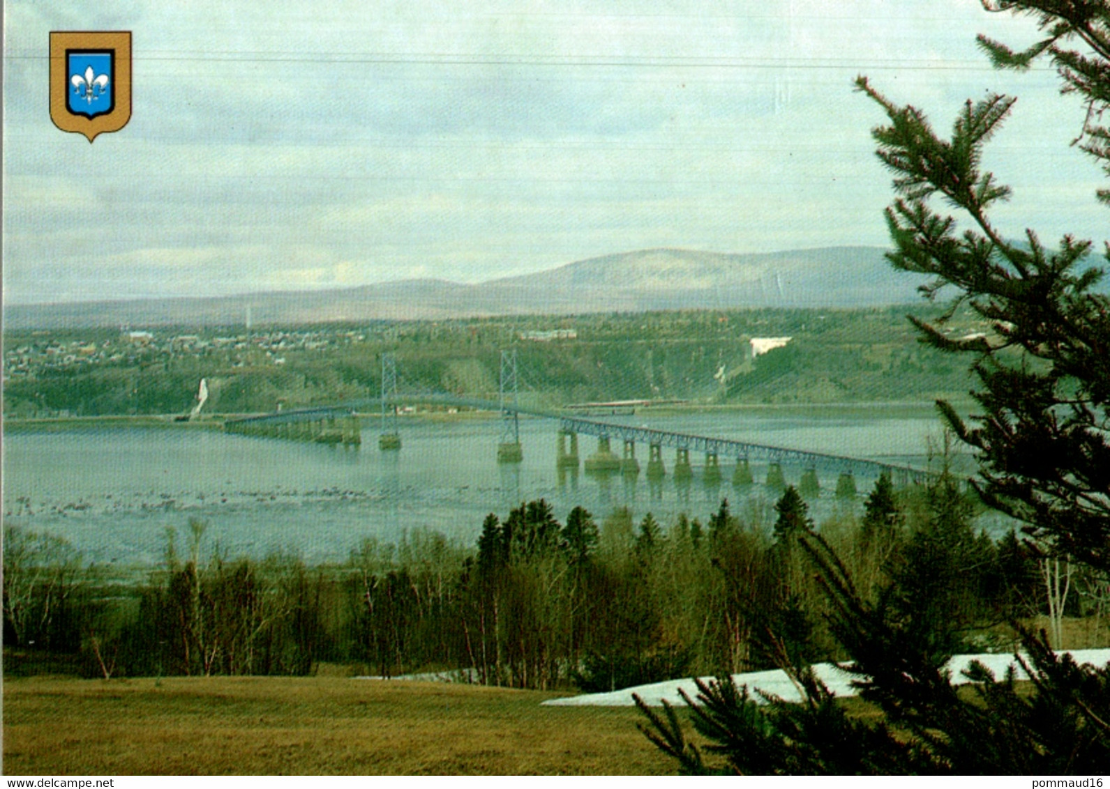 CPM Le Pont De L'Ile D'Orléans Et La Chute Montmorency - Cataratas De Montmorency