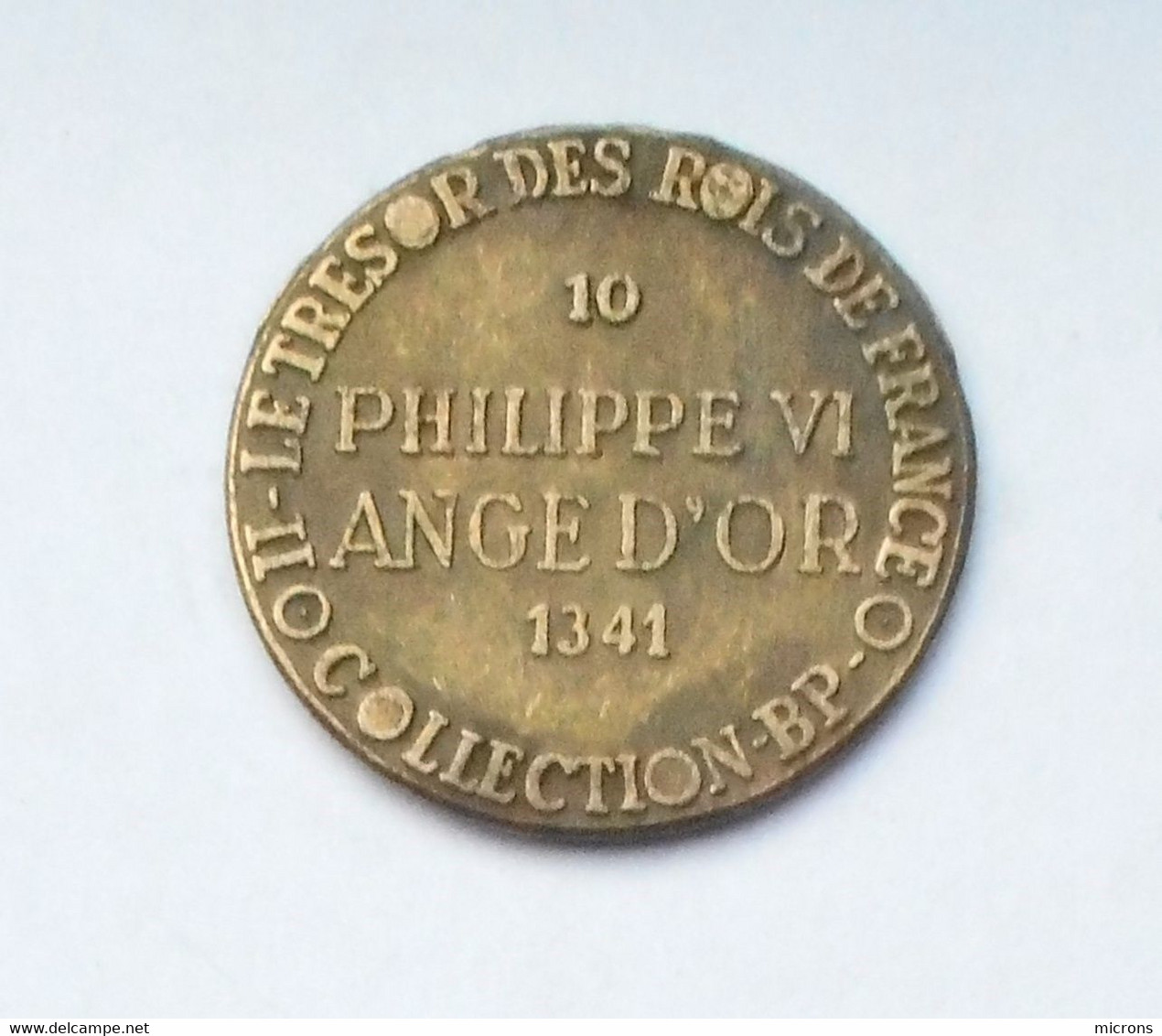 REPLIQUE MONNAIE COLLECTION BP PHILIPPE VI  ANGE D'OR - Specimen