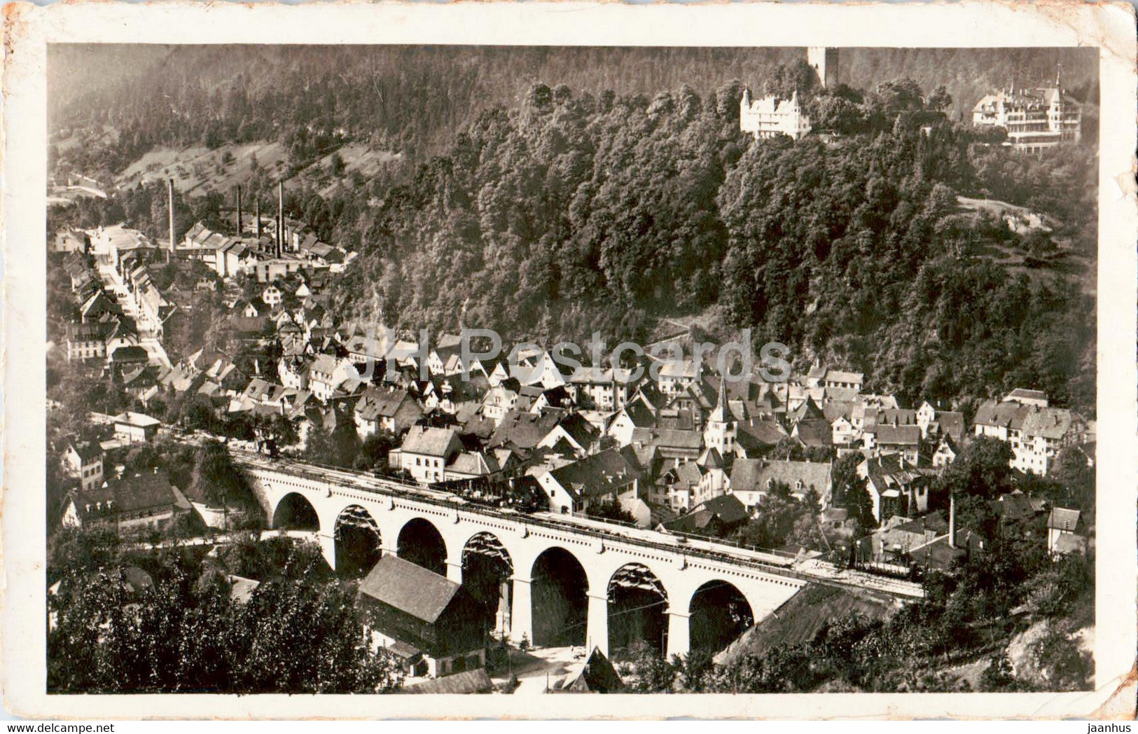 Luftkurort Hornberg Mit Viadukt - Old Postcard - 1938 - Germany - Used - Hornberg