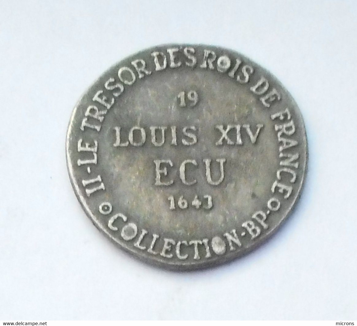 REPLIQUE MONNAIE COLLECTION BP LOUIS XIV ECU - Specimen