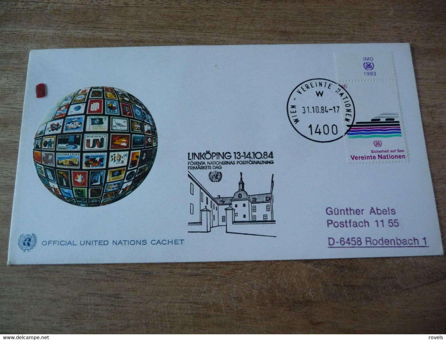 (6) UNITED NATIONS -ONU - NAZIONI UNITE - NATIONS UNIES *   FDC 1984  *  LINKÖPING. - Lettres & Documents