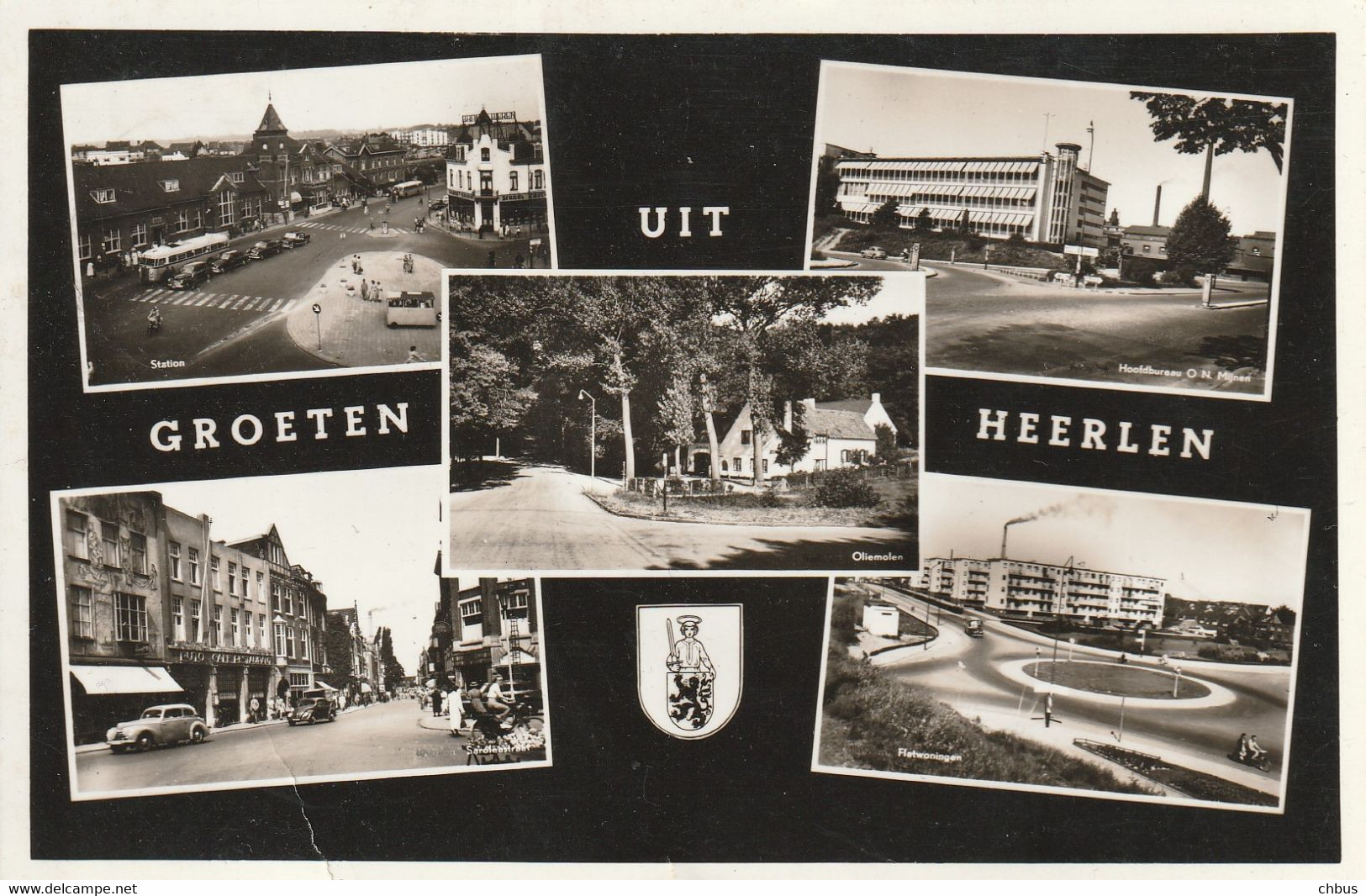 Groeten Uit Heerlen, Station, Autobus LTM, Hoofdbureau O.N. Mijnen - Heerlen