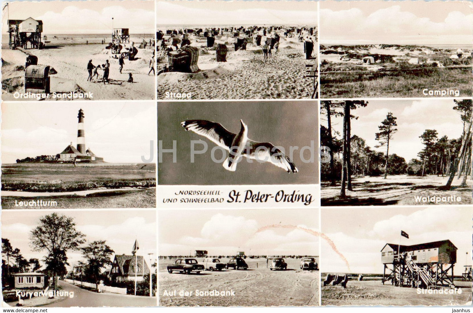 Nordseeheilbad Und Schwefelbad St Peter Ording - Strand - Camping - Leuchtturm - Lighthouse - 1960 - Germany - Used - St. Peter-Ording