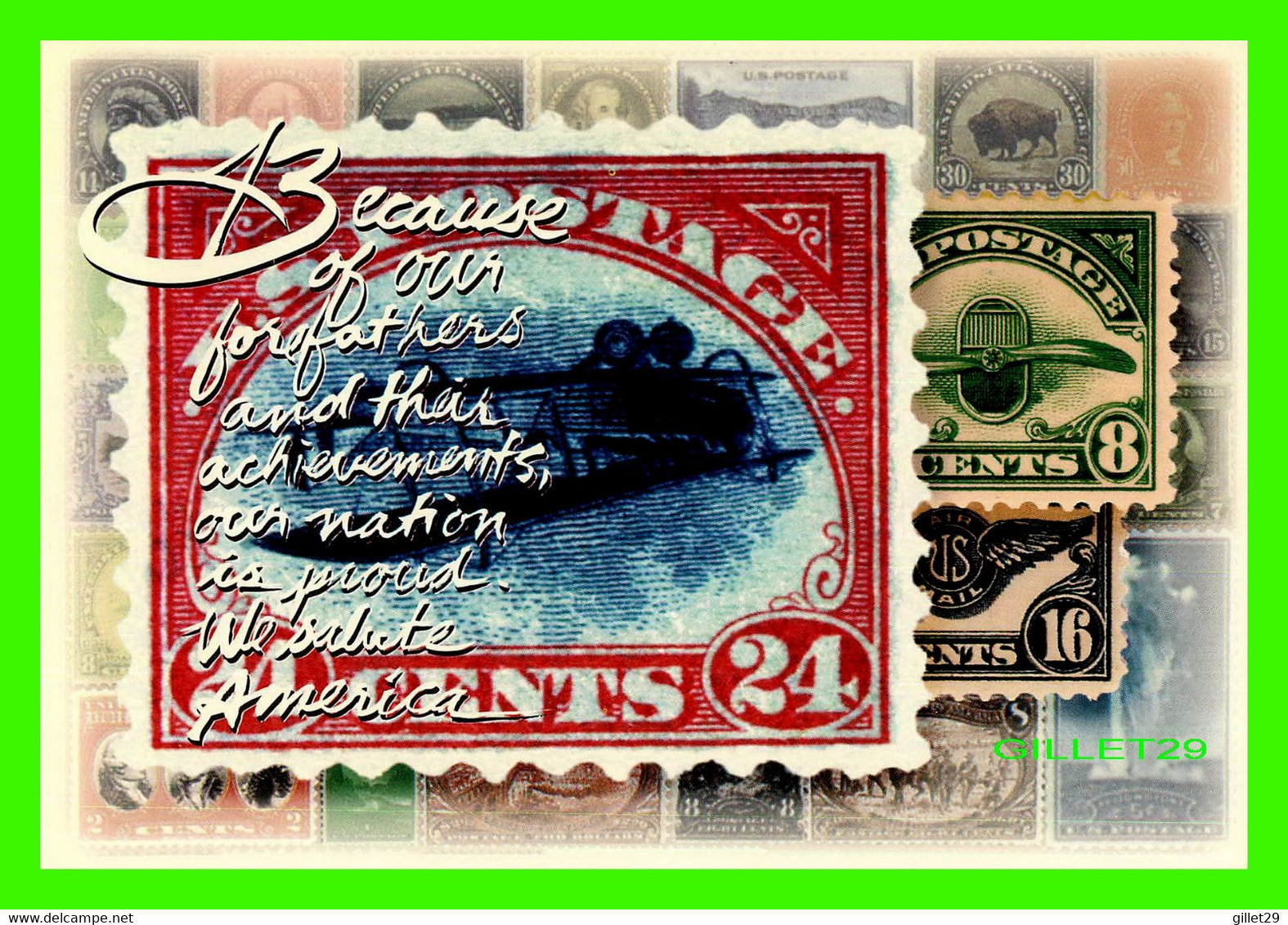 BLOOMINGTON, MN - BECAUSE OF OUR FOREFATHERS - POSTMARK AMERICA - 1996 USPS - - Bloomington