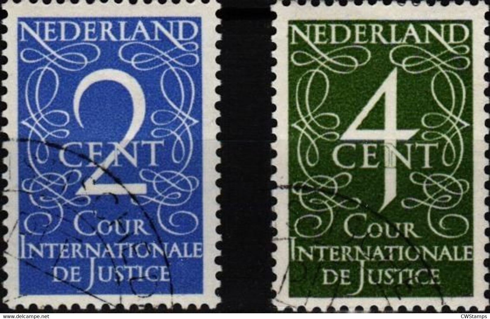 Court De La Justice 1950  D 25/26 - Dienstzegels