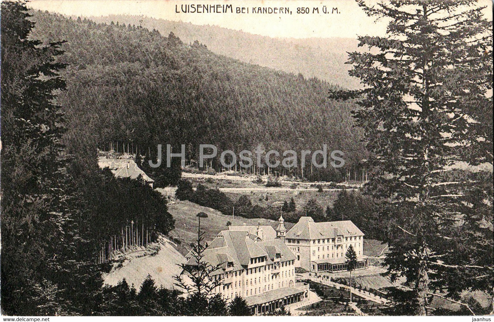 Luisenheim Bei Kandern 850 M - Old Postcard - 1925 - Germany - Used - Kandern