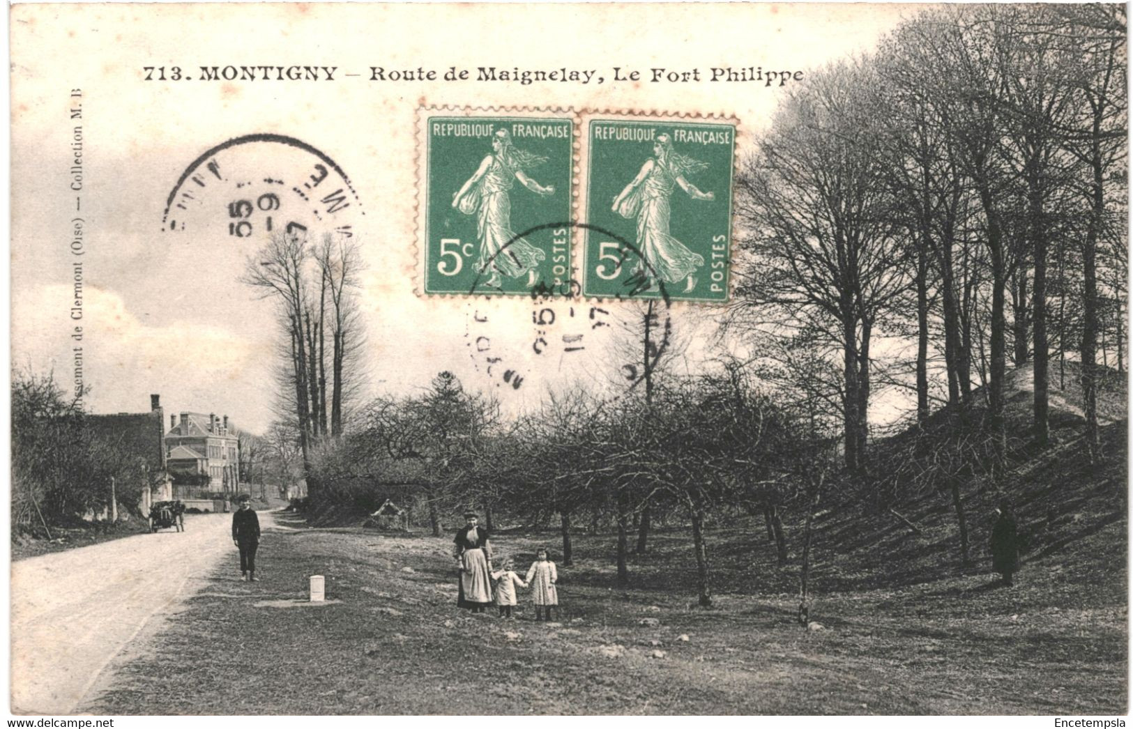 CPA-Carte Postale France  Montigny  Route De Maignelay  Fort Philippe 1907 VM54929 - Maignelay Montigny