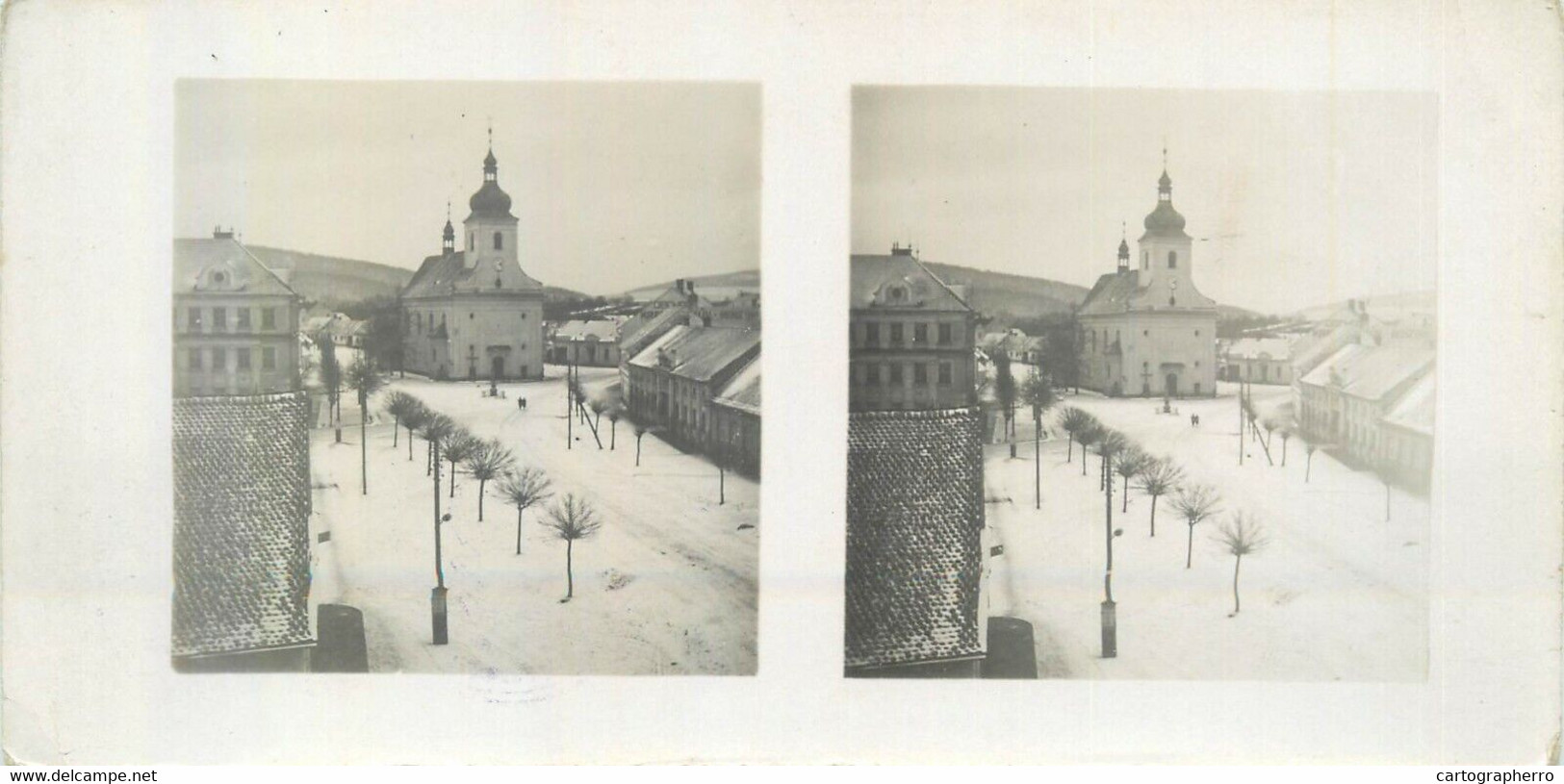 Lot 8 stereographic photographs Bittischka Czech Republic Bítýška