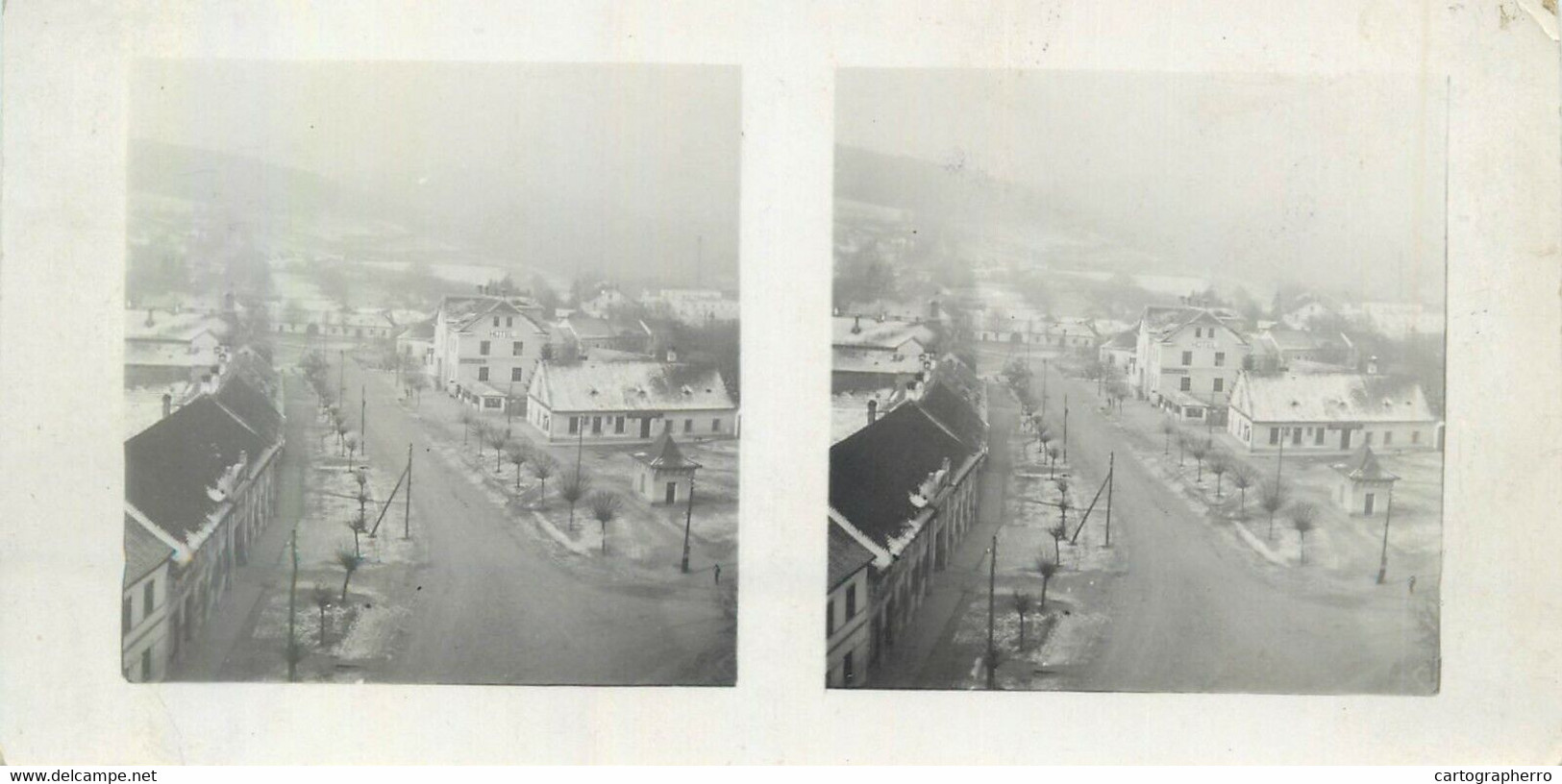 Lot 8 stereographic photographs Bittischka Czech Republic Bítýška