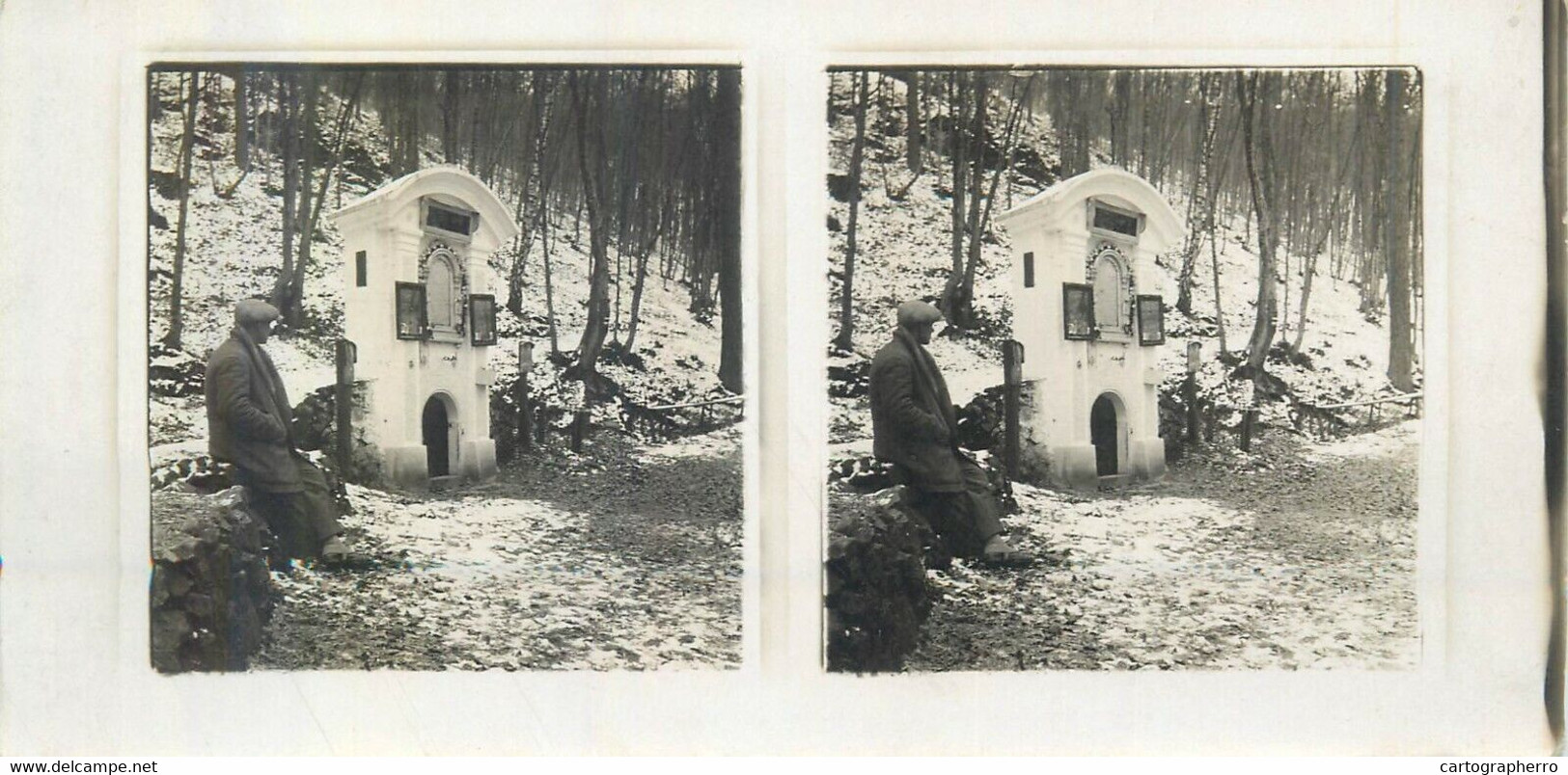 Lot 8 stereographic photographs Bittischka Czech Republic Bítýška