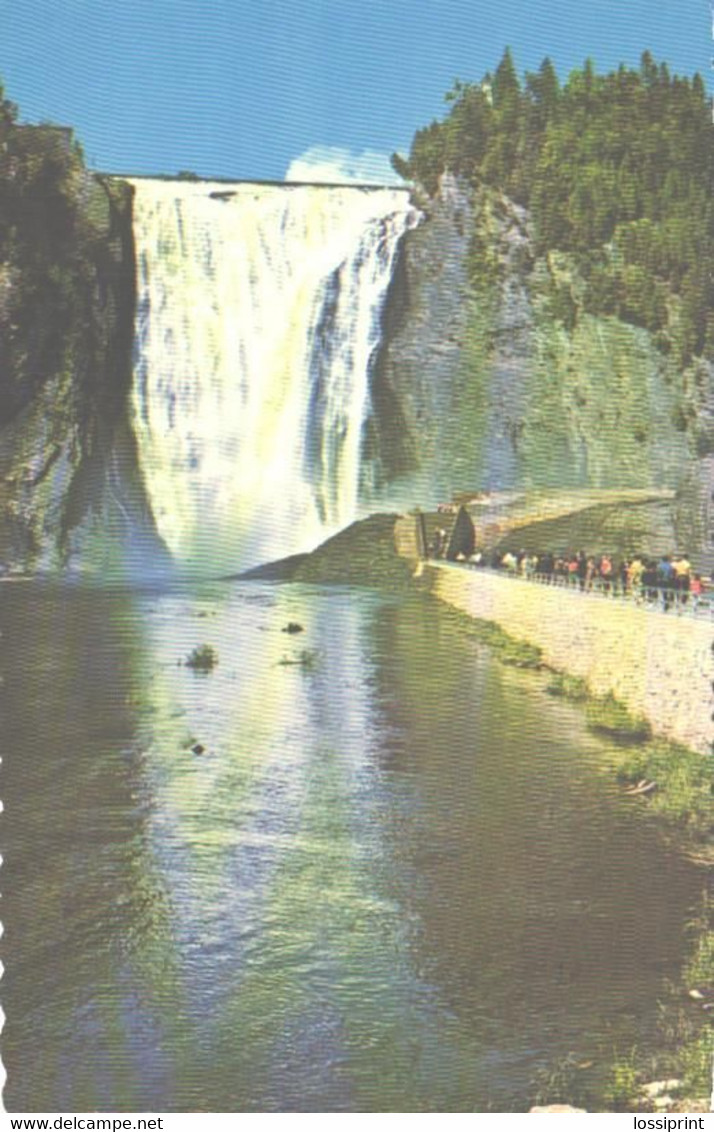 Canada:Quebec, Montmorency Waterfall - Cataratas De Montmorency