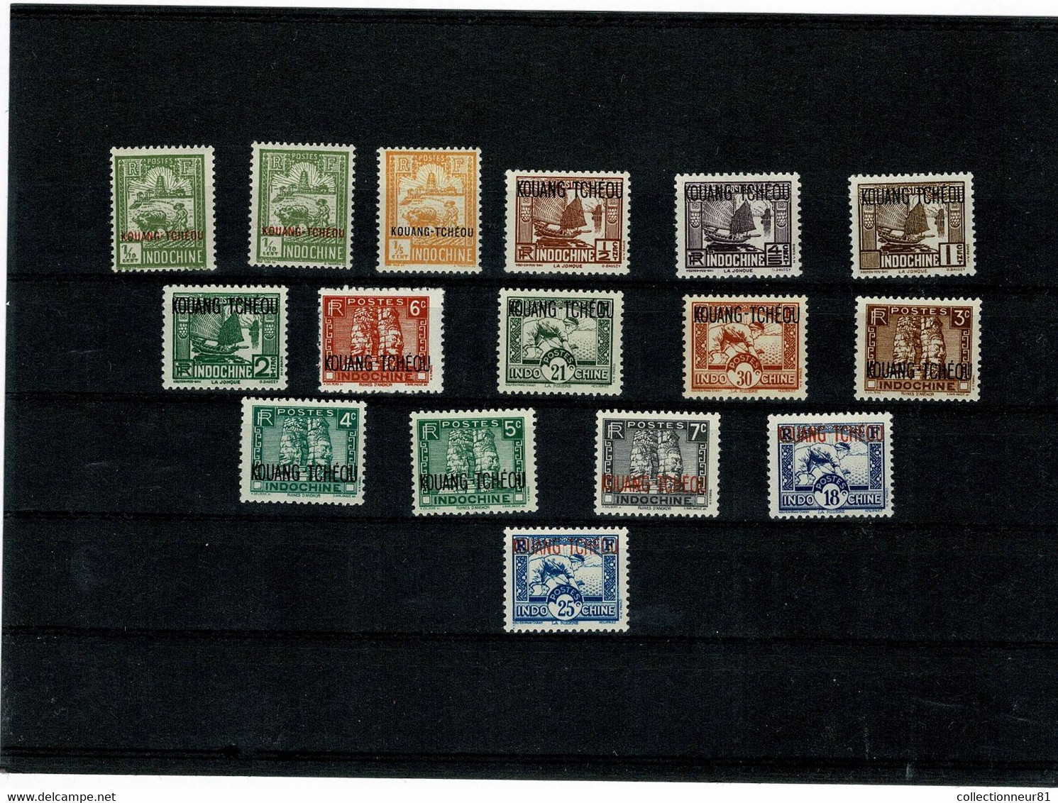 KOUANG-TCHEOU Lot 16 Timbres * Cote 11.75€ - Unused Stamps