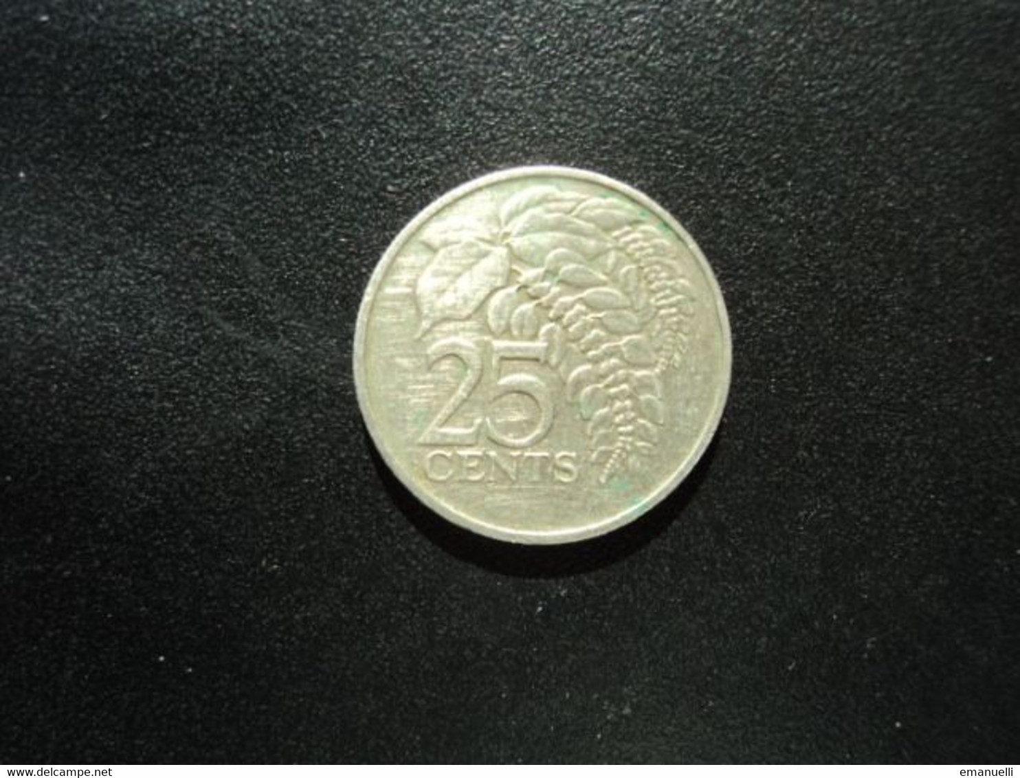 TRINITÉ ET TOBAGO * : 25 CENTS  1975    KM 28      TTB+  ** - Trinidad & Tobago