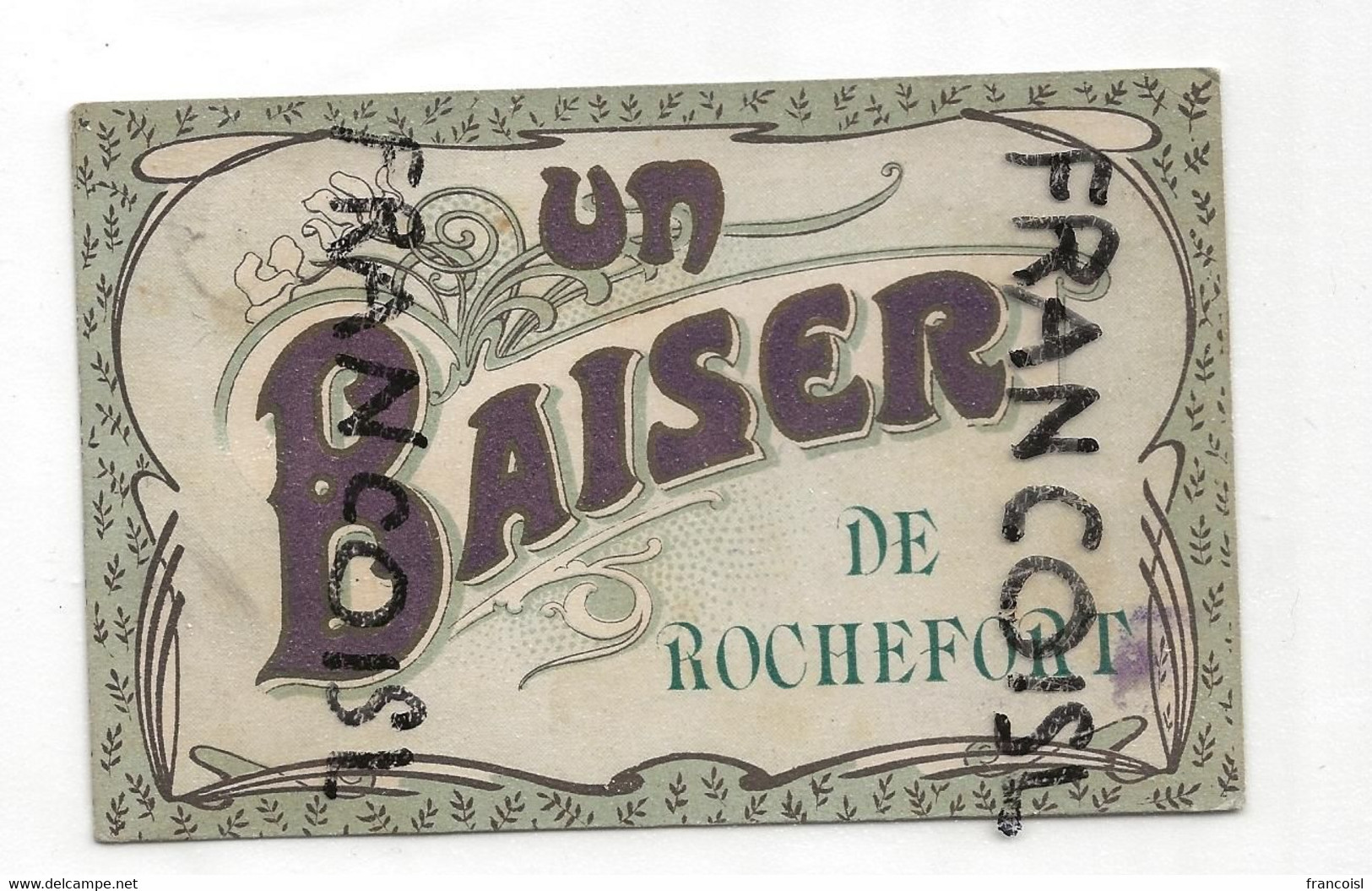 Belgique. Un Baiser De Rochefort. 1908 - Rochefort