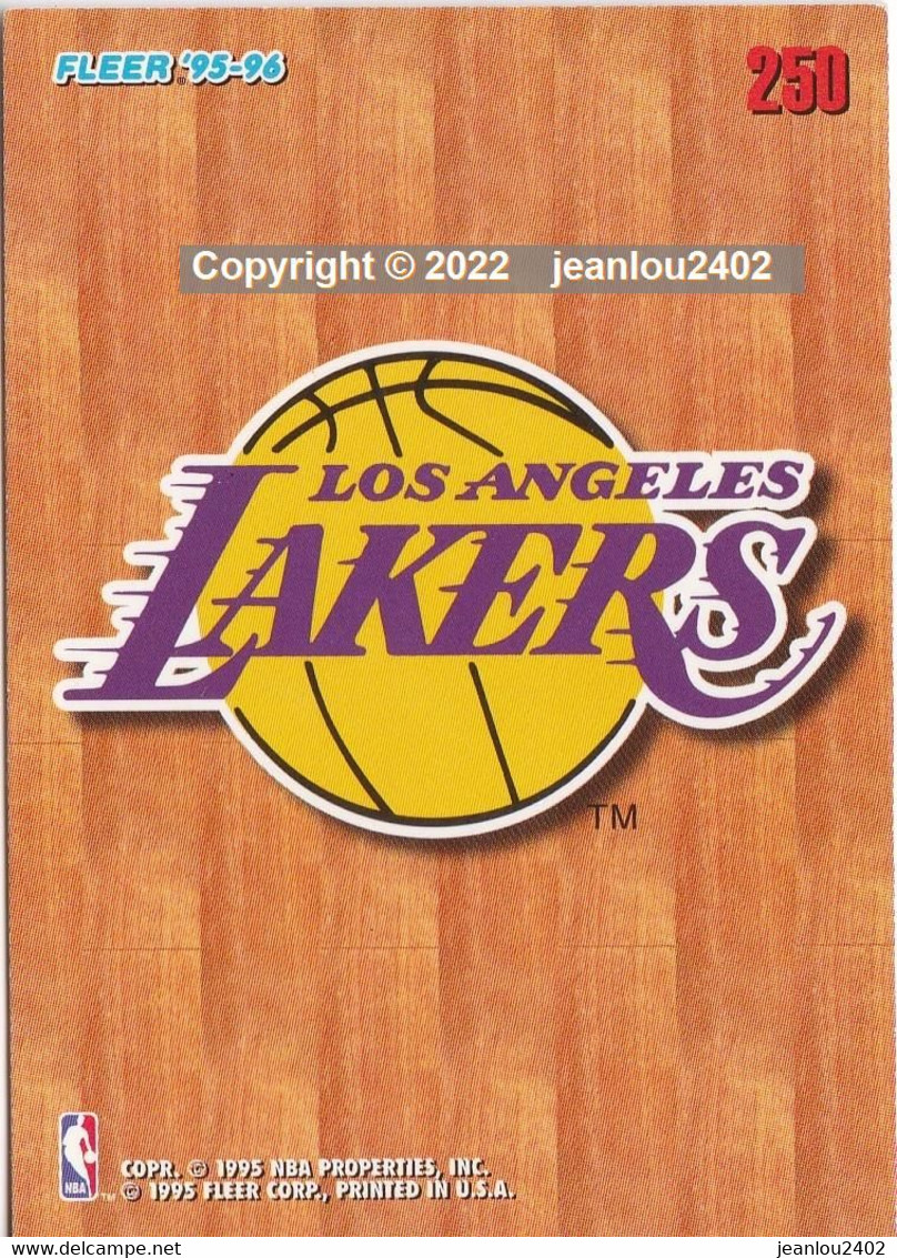 CARTE NBA 250 - LOS ANGELES LAKERS  - 95/96 - 1990-1999