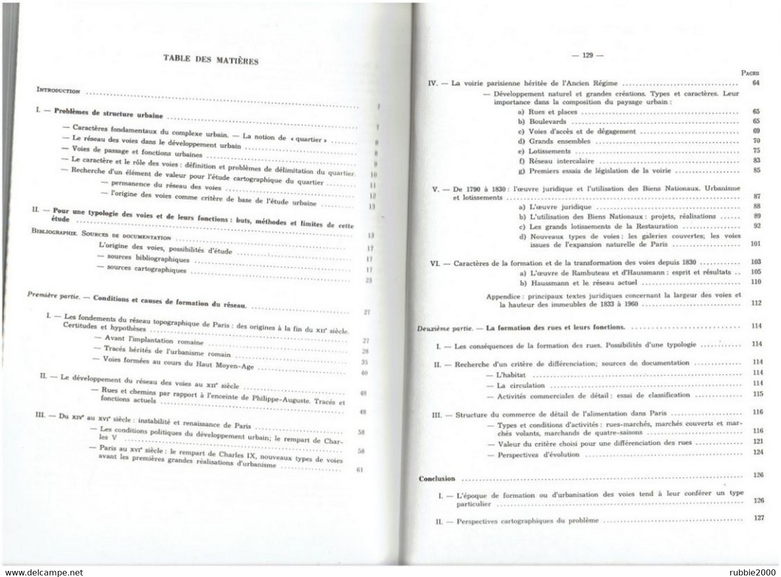 LE TRACE DES RUES DE PARIS 1988 BERNARD ROULEAU VOIE VOIRIE CIRCULATION QUARTIER RUE CHEMIN REMPART HAUSSMANN PLACE - Paris
