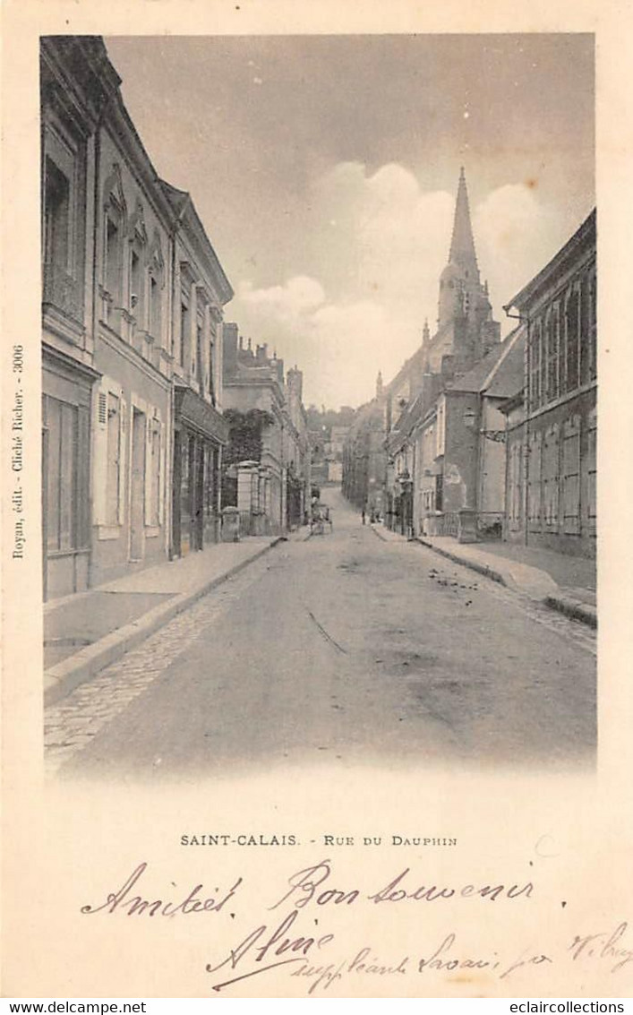 Saint Calais            72        Rue Du Dauphin             (voir Scan) - Saint Calais