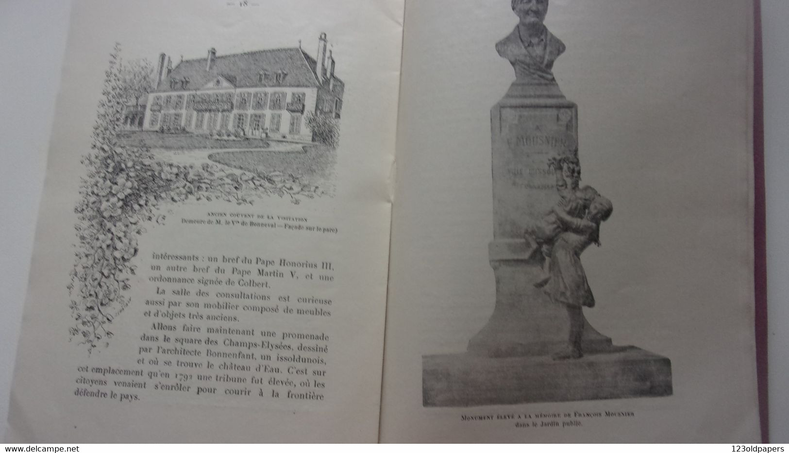 ♥️ ♥️ BERRY ISSOUDUN  C GOURIER AVEC ENVOI DE L AUTEUR  GUIDE 1920 DOS COUVERTURE MAILLAUD FERNAND PHOTOS ... - Centre - Val De Loire