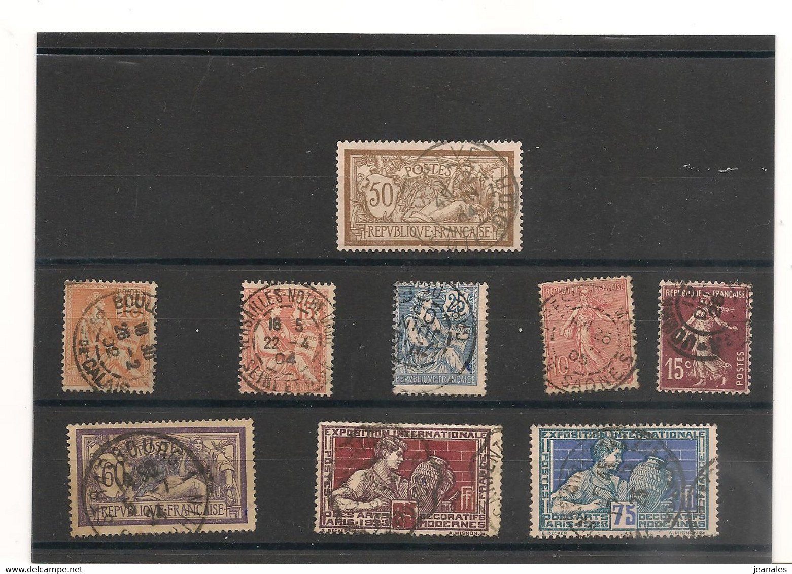 FRANCE 1900/1925 LOT DE TIMBRES Oblitérés - Used Stamps