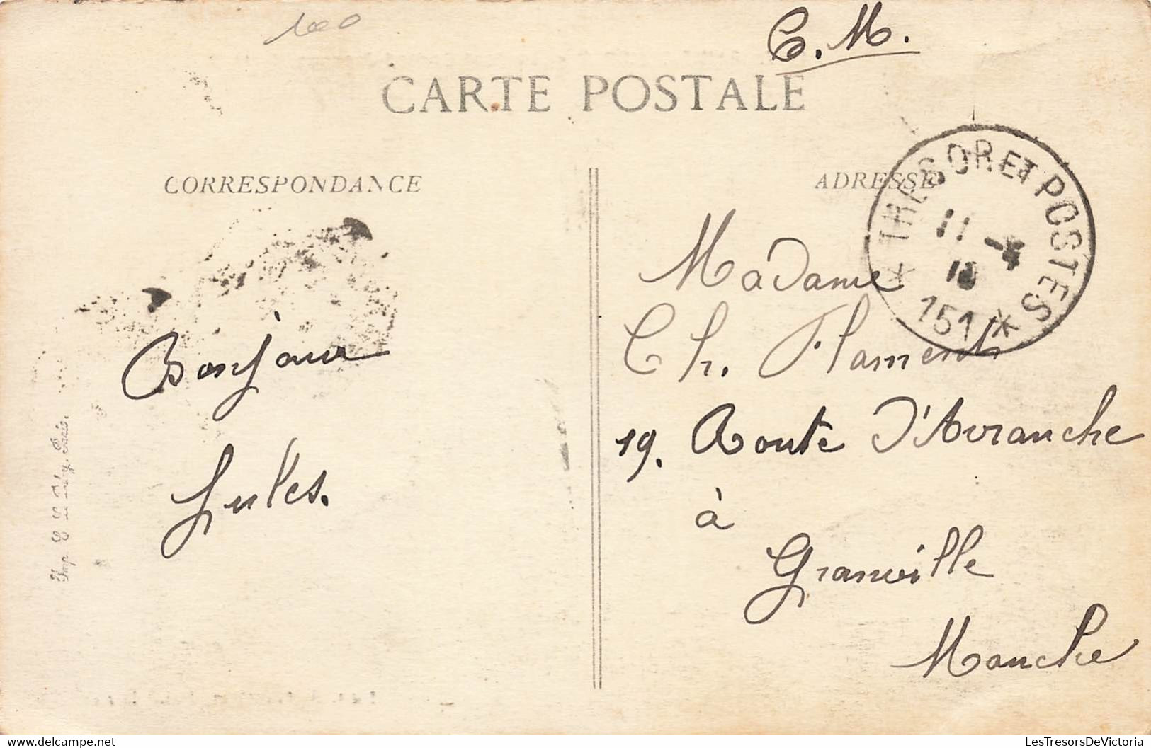 CPA Saint Dizier - Le Pont Godard Jeanson - Franchise Militaire - Cachet Trésor Et Postes - Oblitération 1918 - Saint Dizier