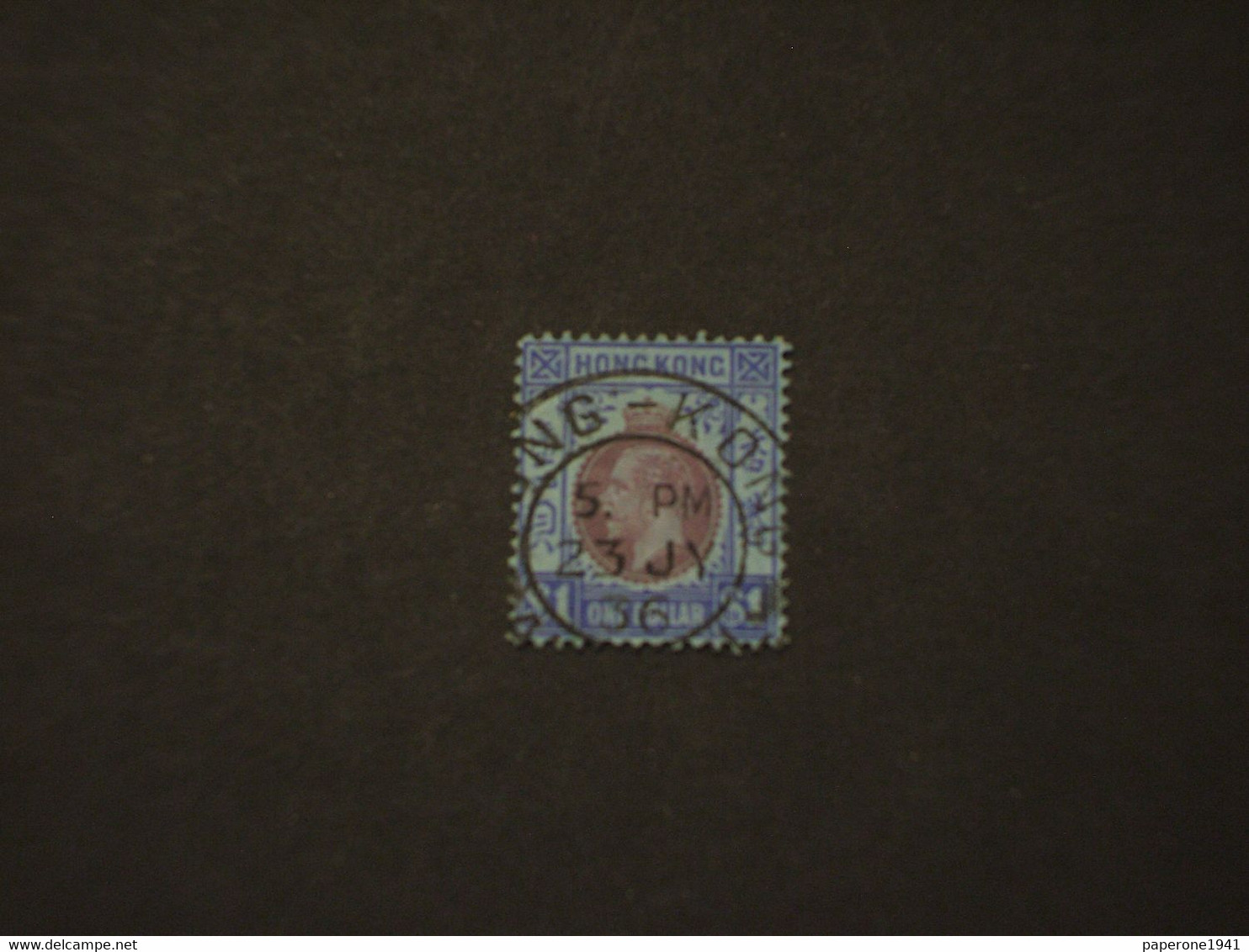 HONG KONG- 1921/33 RE 1 D. - TIMBRATO/USED - Oblitérés