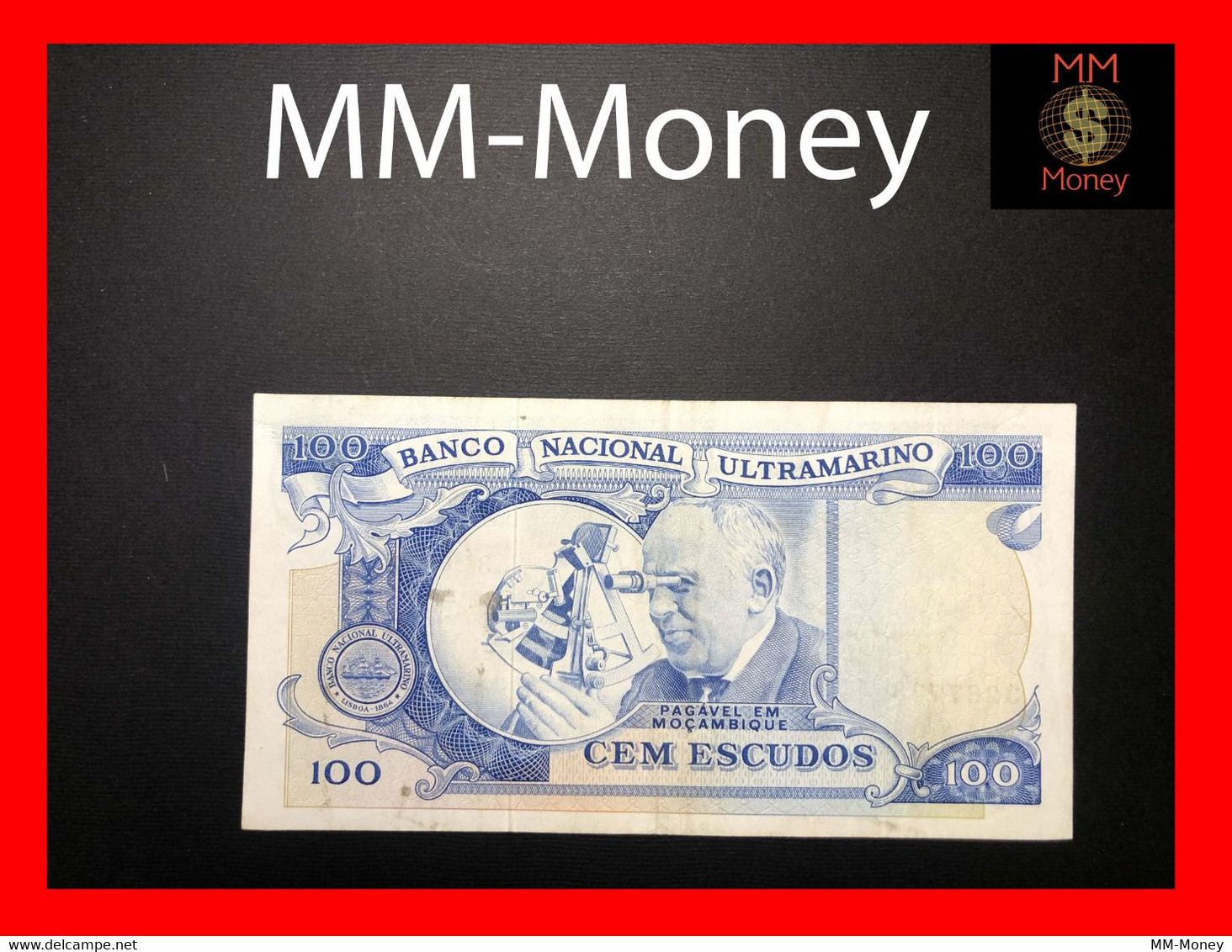 MOZAMBIQUE 100 Escudos   23.5.1972   P. 113 "scarce"   VF+ - Mozambique