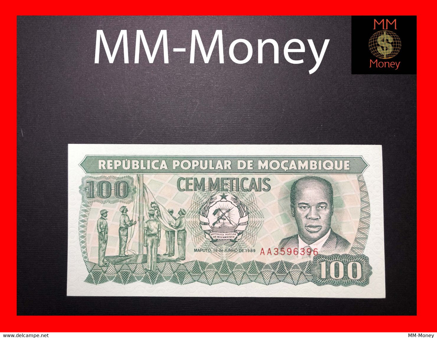 MOZAMBIQUE 100 Meticais  16.6.1989  P. 130  UNC - Mozambique