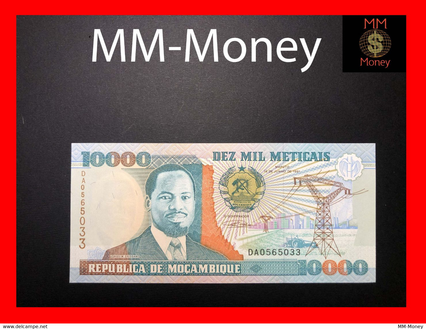 MOZAMBIQUE 10.000 10000 Meticais  16.6.1991  P. 137  UNC - Mozambique