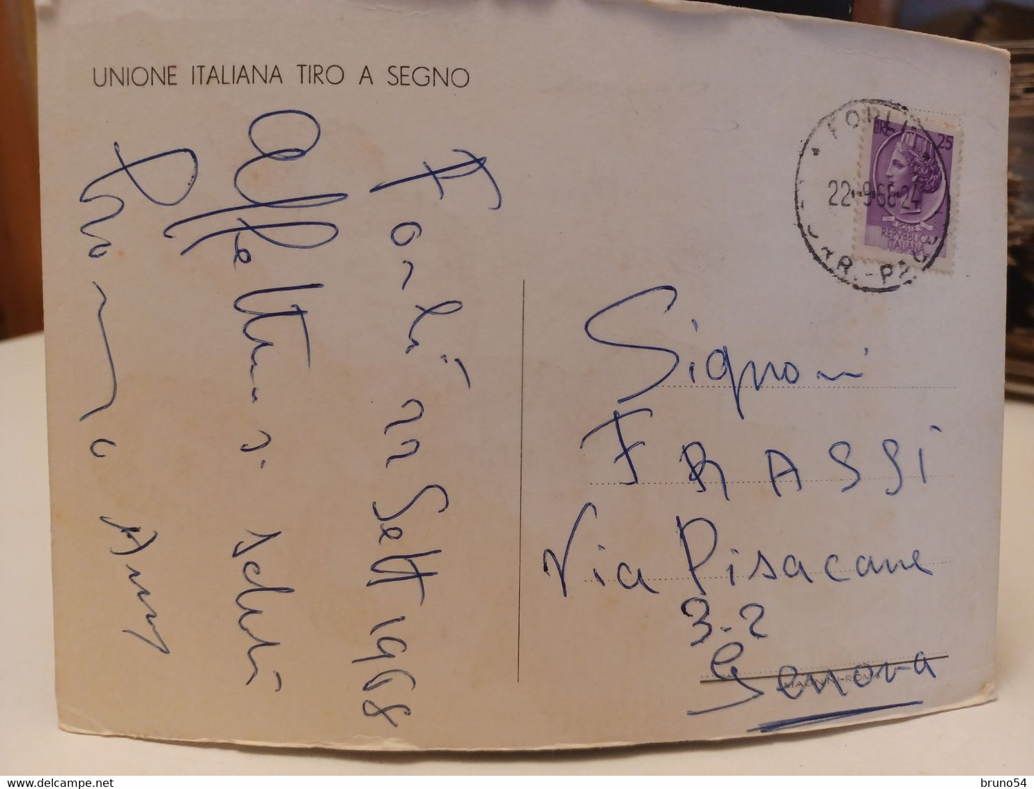 Cartolina Tiro A Segno Nazionale Unione Italiana Tiro A Segno III Gara Nazionale 1968, 7 - 22 Settembre, Bologna, Faenza - Waffenschiessen
