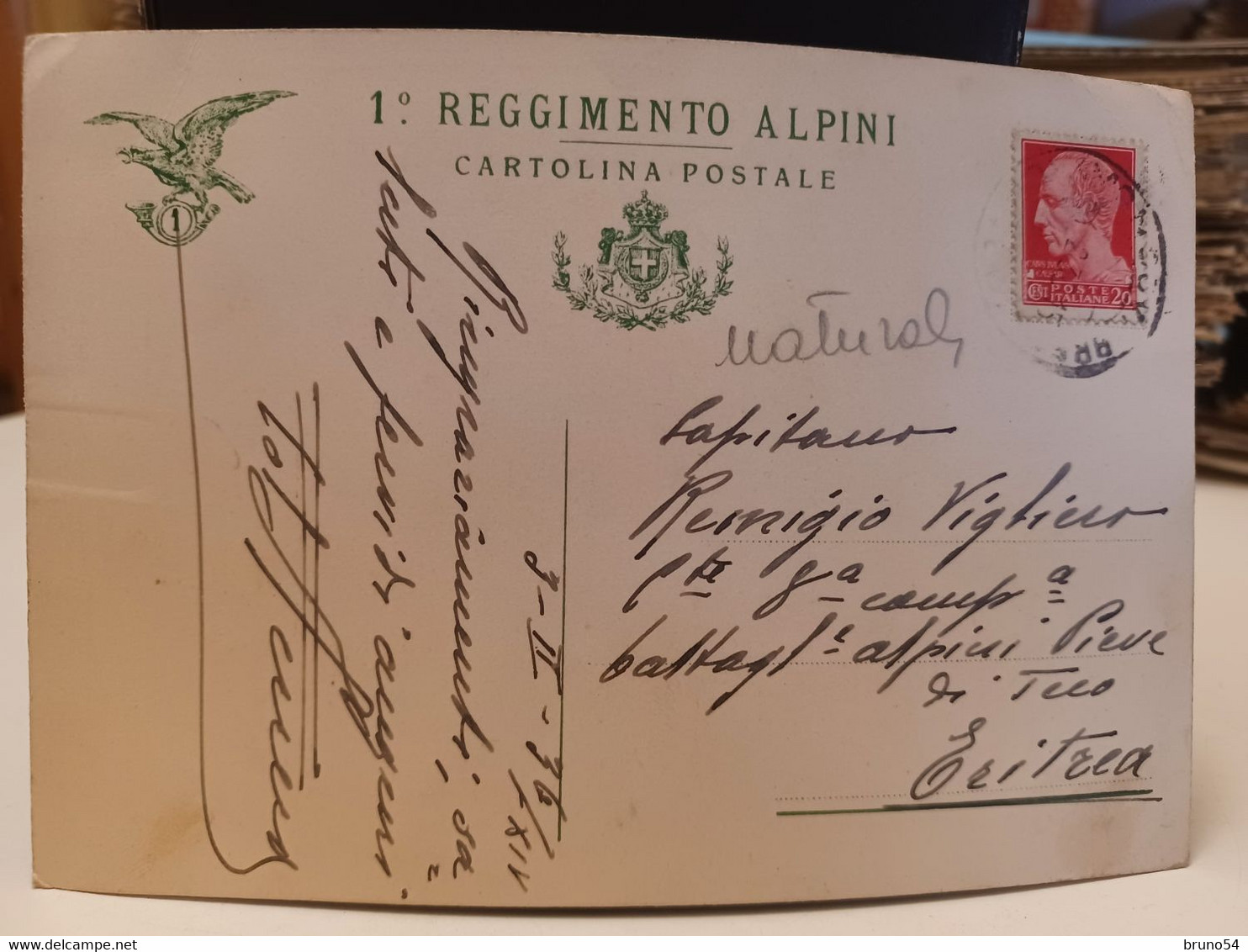 Cartolina 1° Reggimento Alpini ,nec Descendere Nec Morari, 1936 - Reggimenti