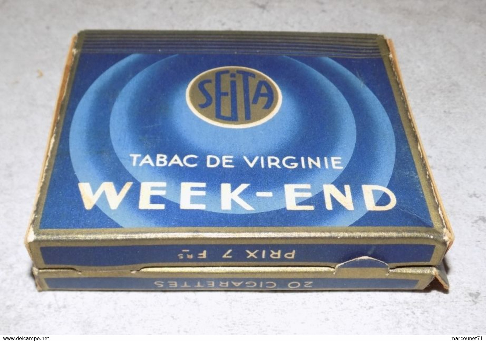 ANCIEN PAQUET DE CIGARETTES POUR COLLECTION UNIQUEMENT TABAC DE VIRGINIE WEEK-END REGIE FRANCAISE DES TABACS - Andere & Zonder Classificatie