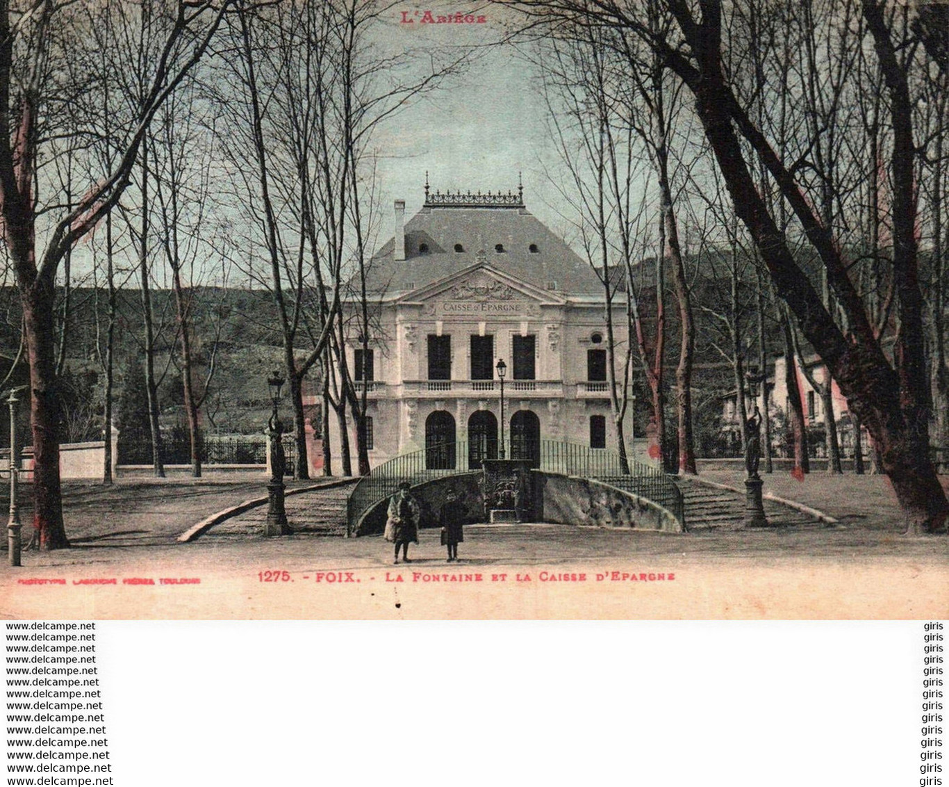 09 - Ariège - Foix - La Fontaine Et La Caisse D'Épargne - Foix