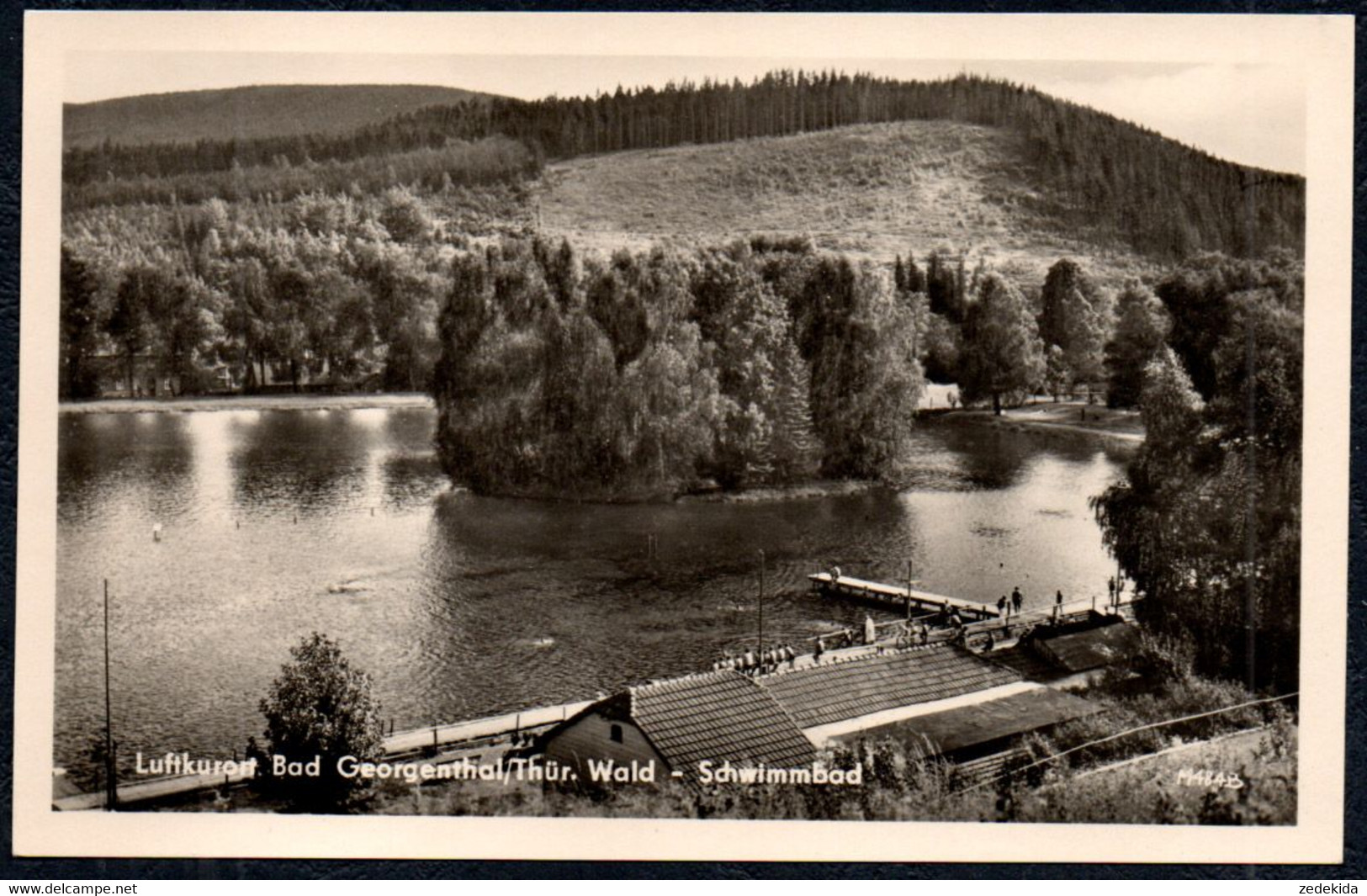 F9833 - TOP Georgenthal - Freibad Schwimmbad - Verlag Zieschank - Georgenthal