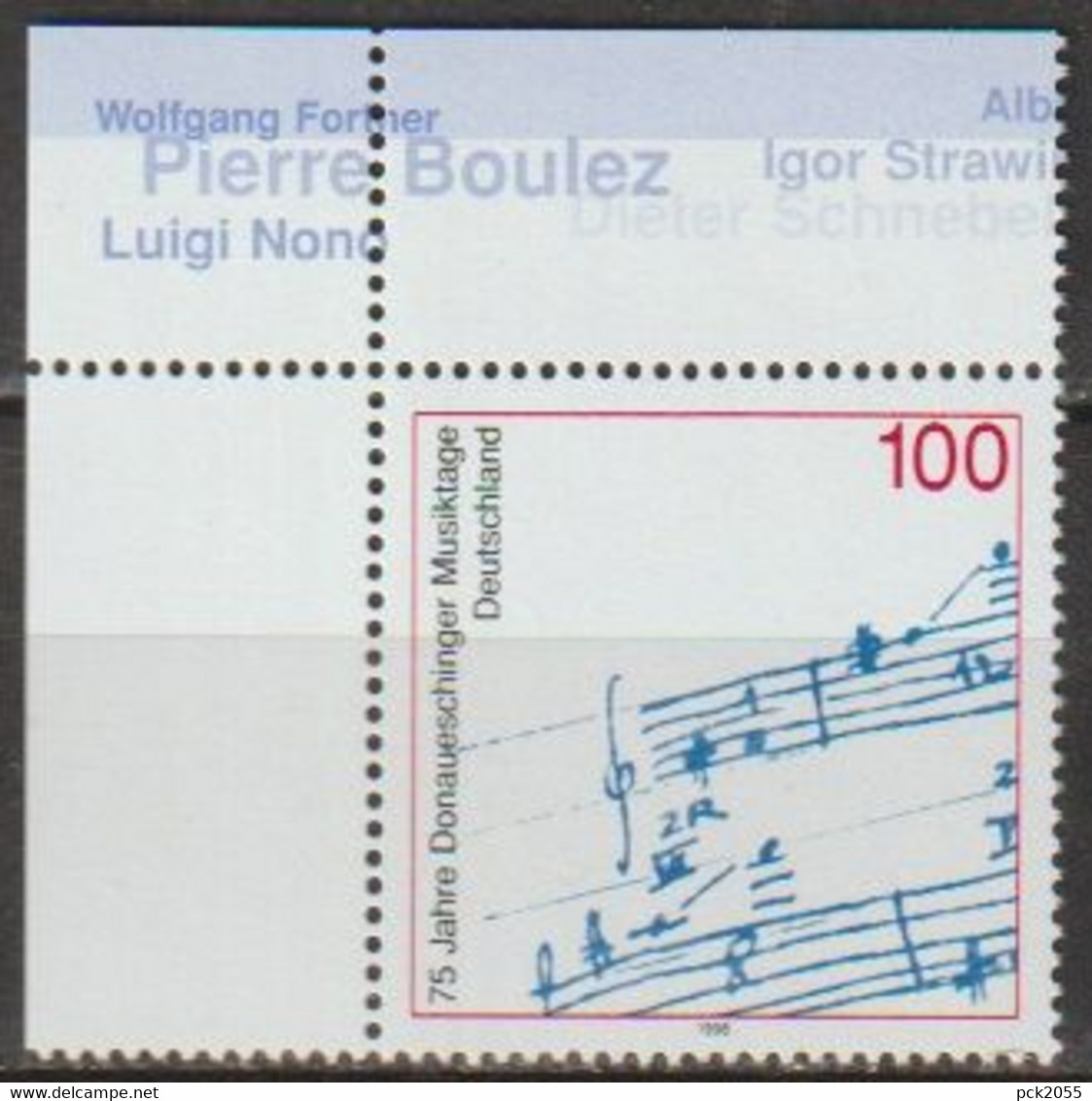 BRD 1996 MiNr.1890 ** Postfrisch 75 Jahre Donaueschinger Musiktage (A 2825)günstige Versandkosten - Unused Stamps