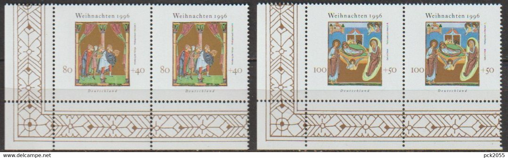 BRD 1996 MiNr.1891 - 1892 Paar ** Postfrisch Weihnachten (A 2918)günstige Versandkosten - Unused Stamps