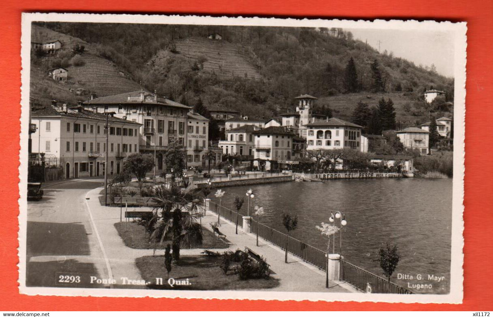 ZTW-27  Ponte Tresa Il Quai. G. Mayr 2293  Visa ACF 1939  NC - Ponte Tresa