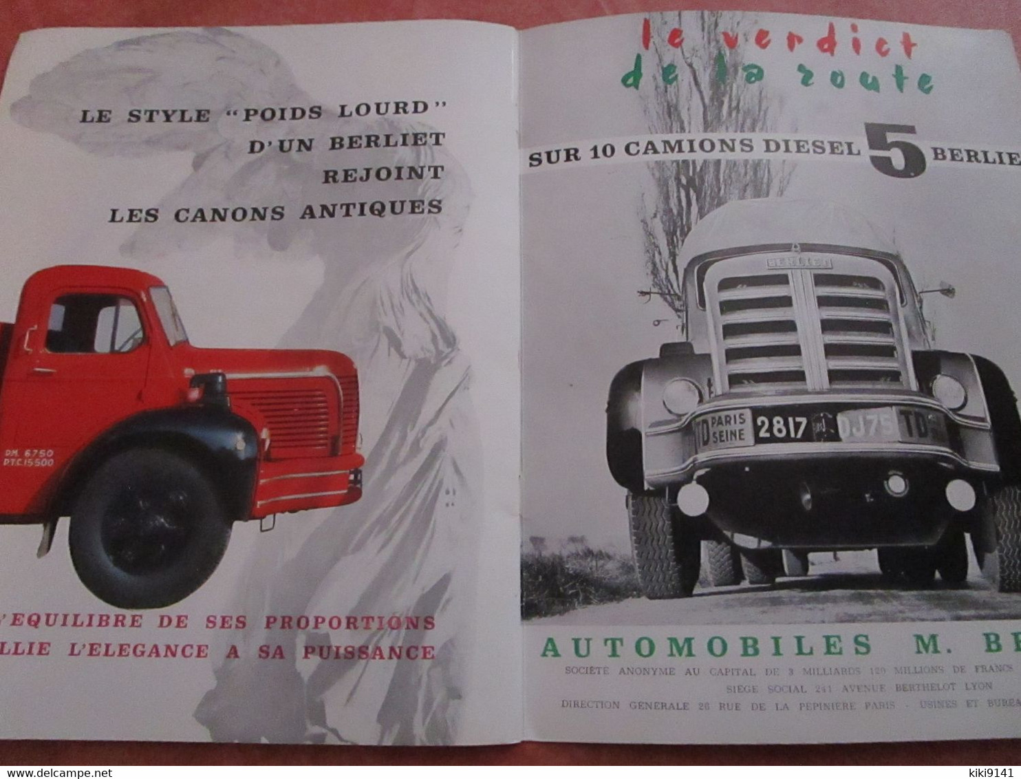 BERLIET - POIDS LOURDS - 60 Années D'Expérience (16 Pages) - Trucks