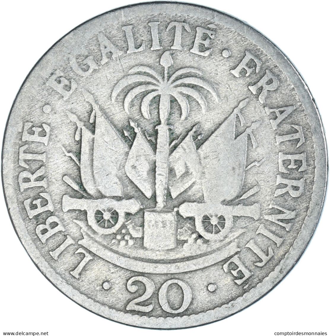 Monnaie, Haïti, 20 Centimes, 1907, TB, Cupro-nickel, KM:55 - Haiti