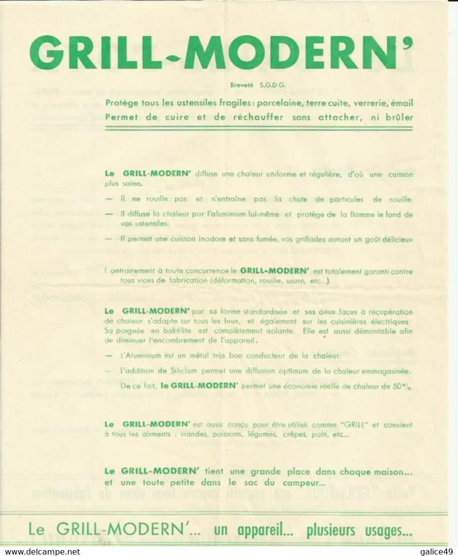 "Grill Modern" - "Le Grill-Four" - Années 50/60 - Otros Aparatos