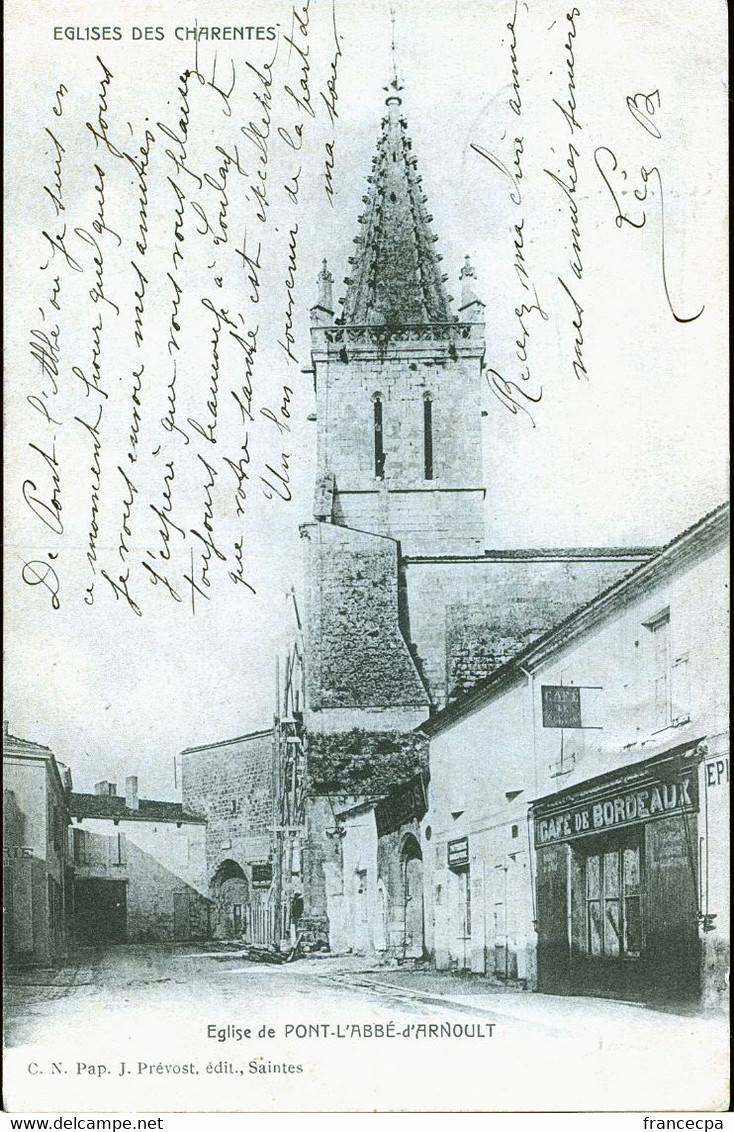 6722 - CHARENTE MARITIME - Eglise De PONT L'ABBE D'ARNOULT - Pont-l'Abbé-d'Arnoult