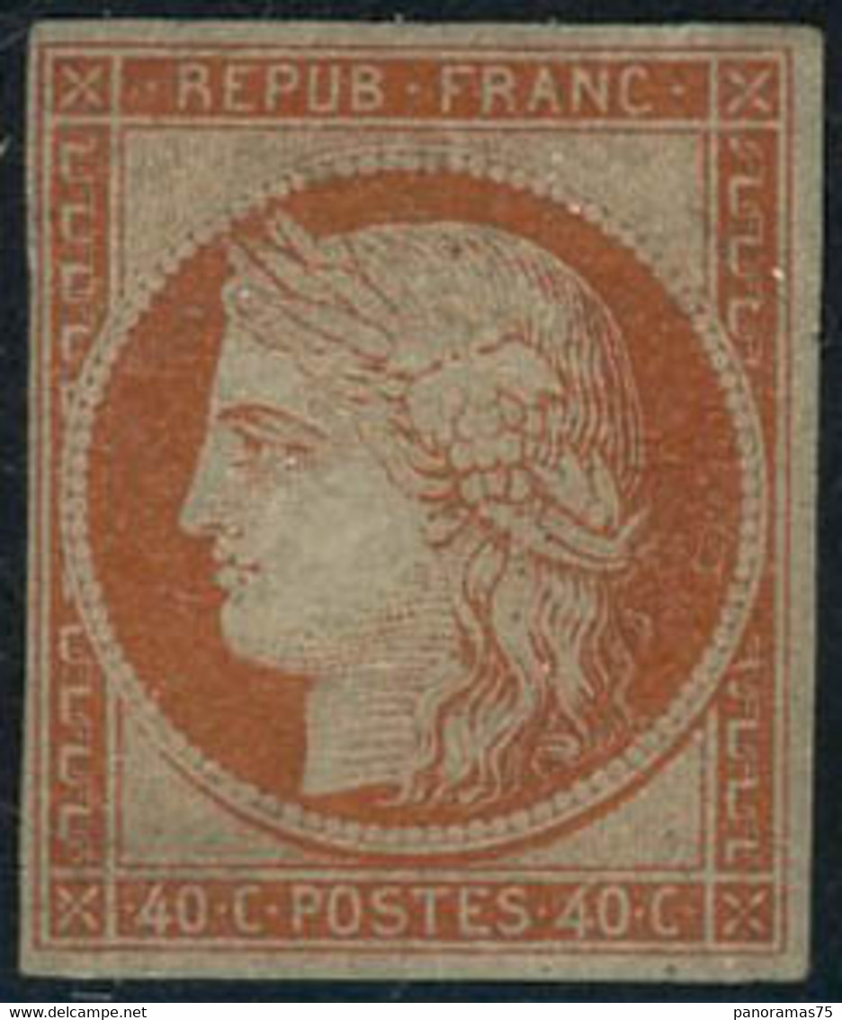 ** N°5 40c Orange, Qualité Standard Signé Calves - B - 1849-1850 Ceres