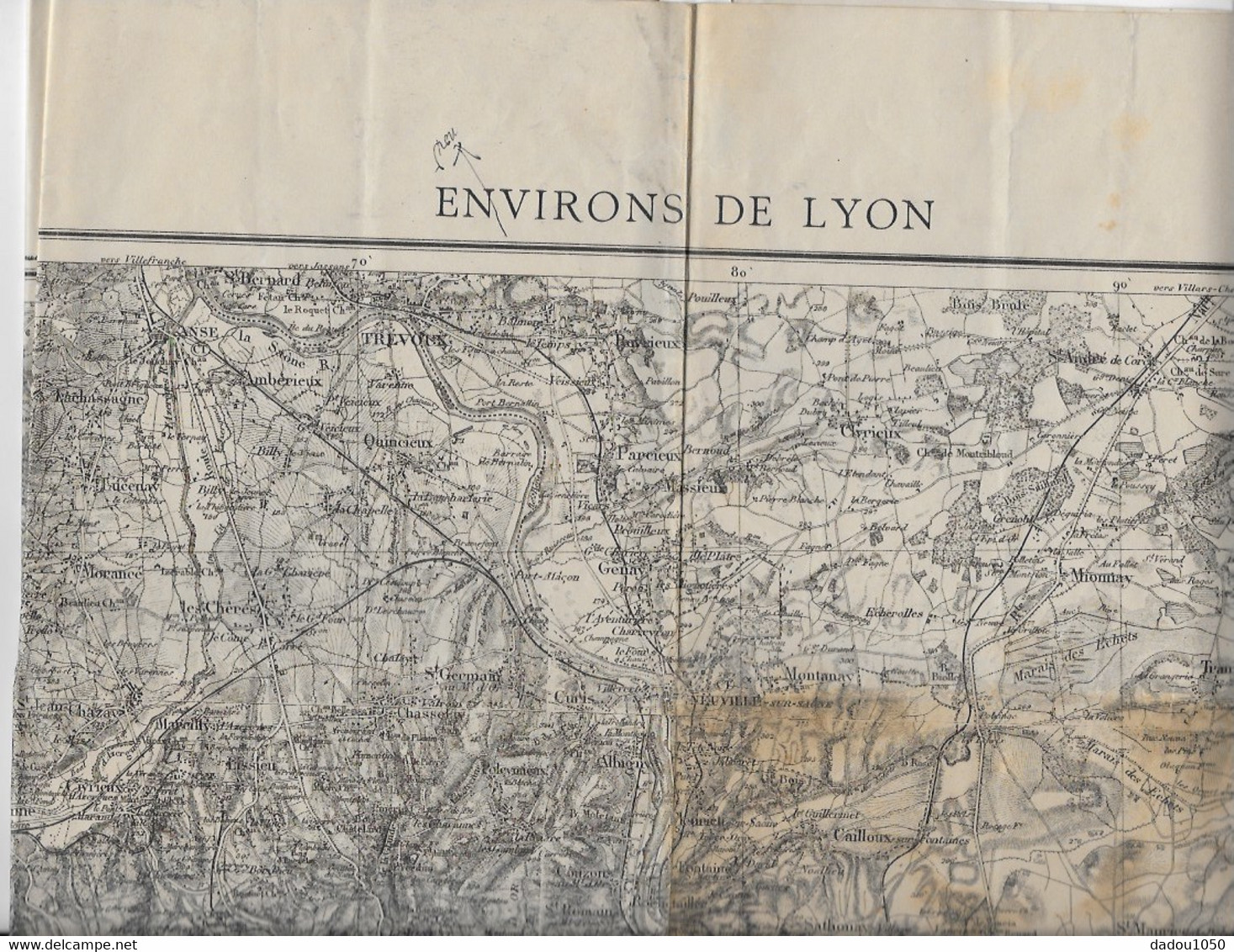 Carte Des Environs De Lyon - Mapas Geográficas