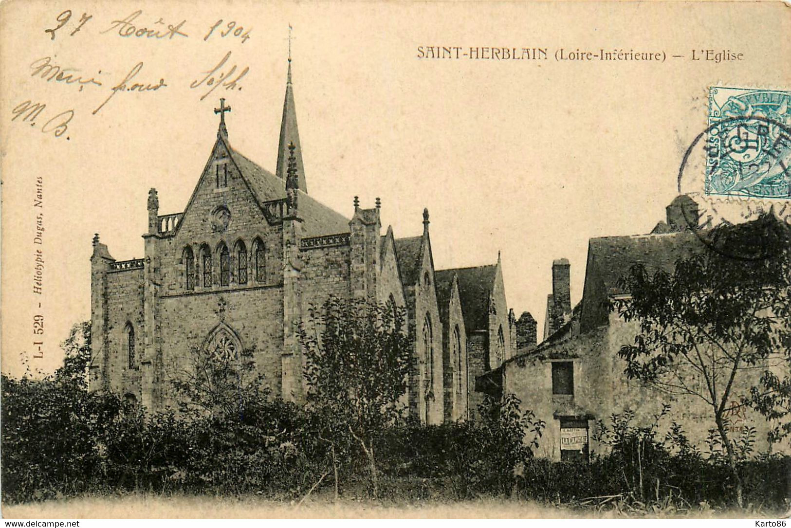 St Herblain * Vue Sur L'église De La Commune - Saint Herblain