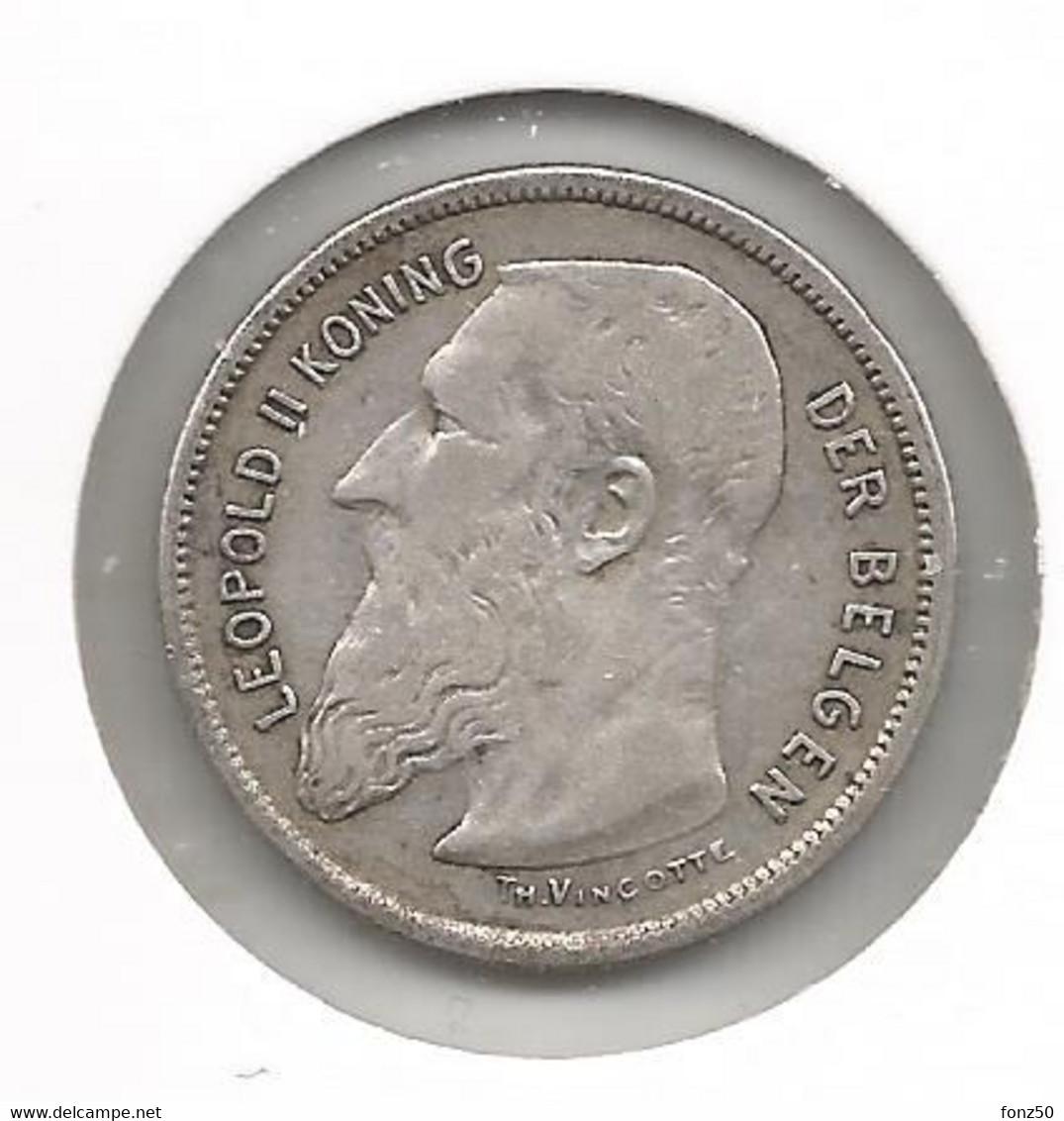 LEOPOLD II * 2 Frank 1909 Vlaams * Z.Fraai+++ * Nr 11408 - 2 Francs