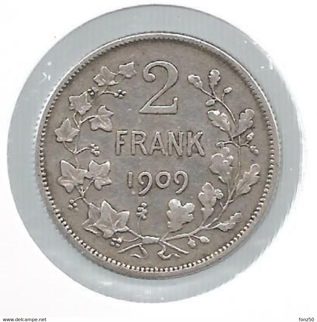 LEOPOLD II * 2 Frank 1909 Vlaams * Z.Fraai / Prachtig * Nr 11409 - 2 Francs