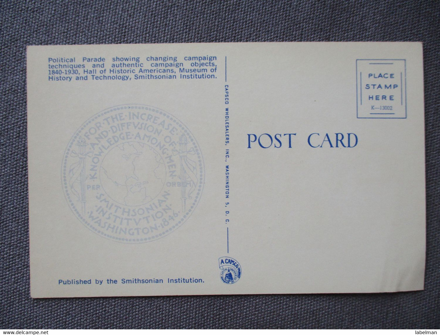 USA UNITED STATES NEW YORK POLITICAL PARADE CAMPAIGN OBJECT CARD ANSICHTSKARTE CARTOLINA POSTCARD CARTE POSTALE PC CP AK - Rochester